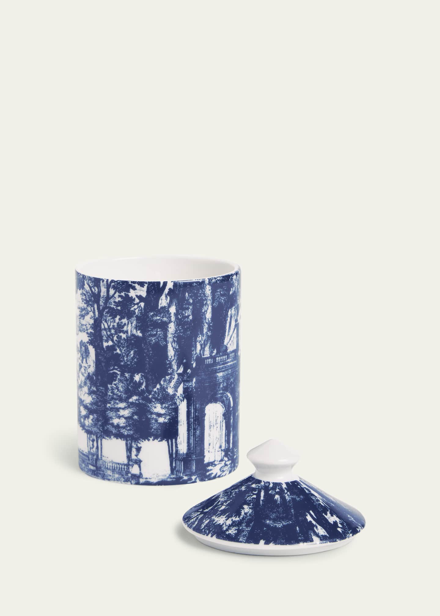 Fornasetti Scented Candle Small Blue & White/ Giardino Settecentesco Image 2 of 4