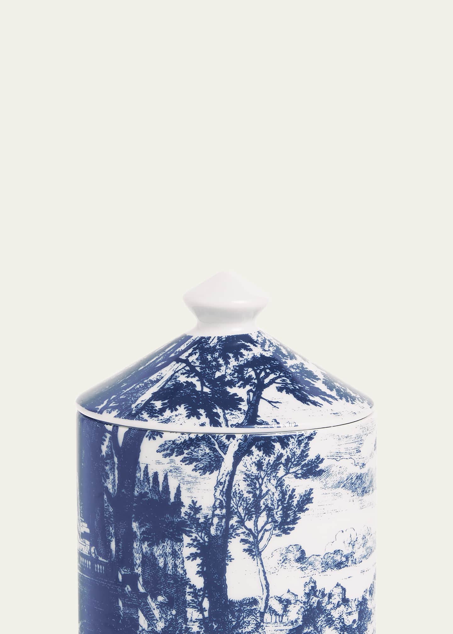 Fornasetti Scented Candle Small Blue & White/ Giardino Settecentesco Image 4 of 4