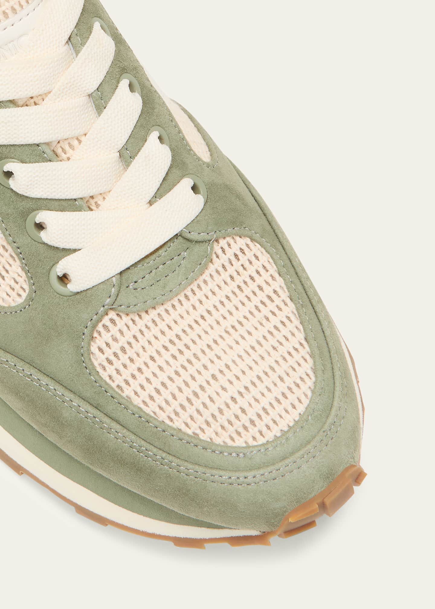 Veronica Beard Valentina Mesh Suede Retro Sneakers