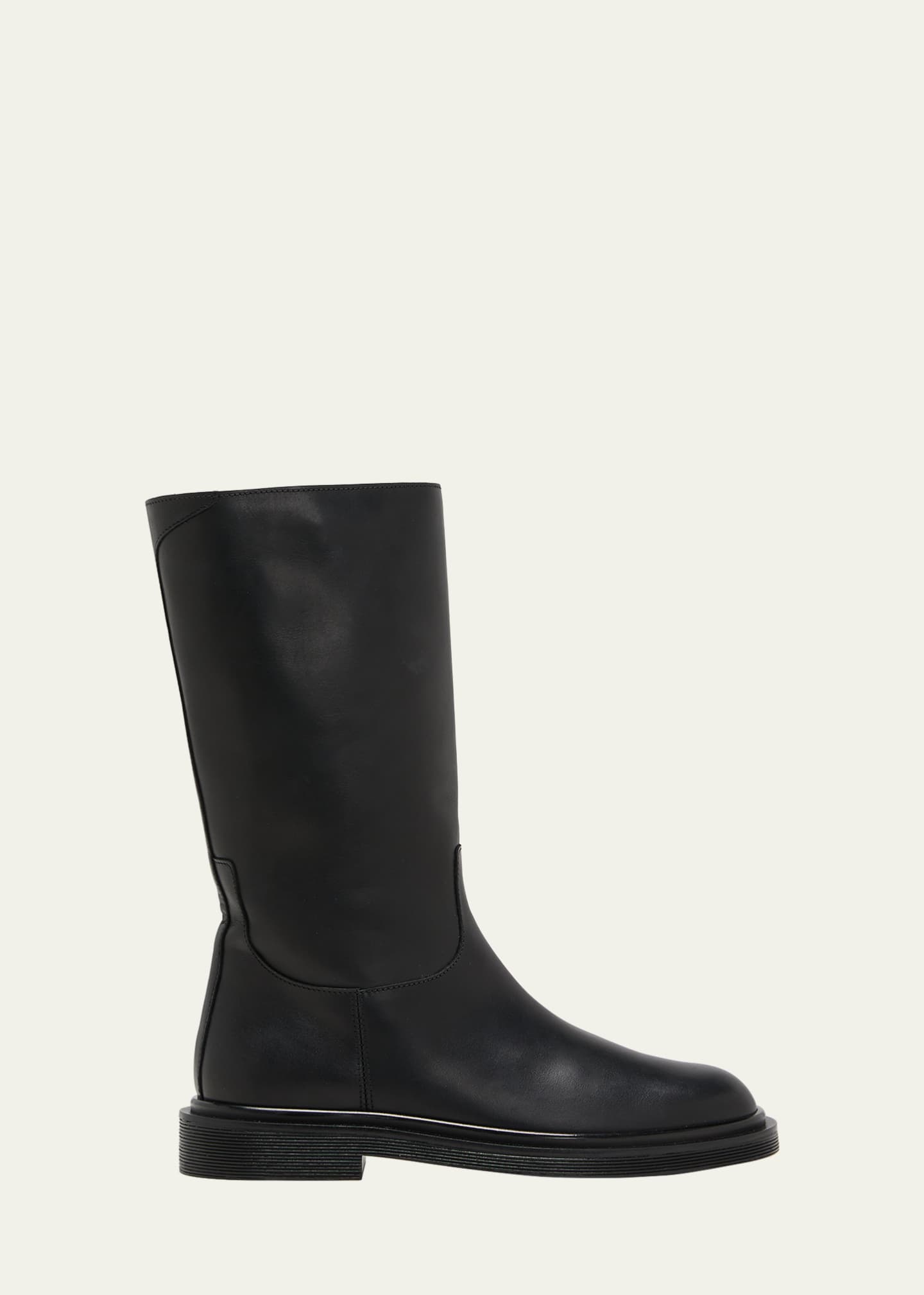 THE ROW Leather Ranger Mid Boots - Bergdorf Goodman