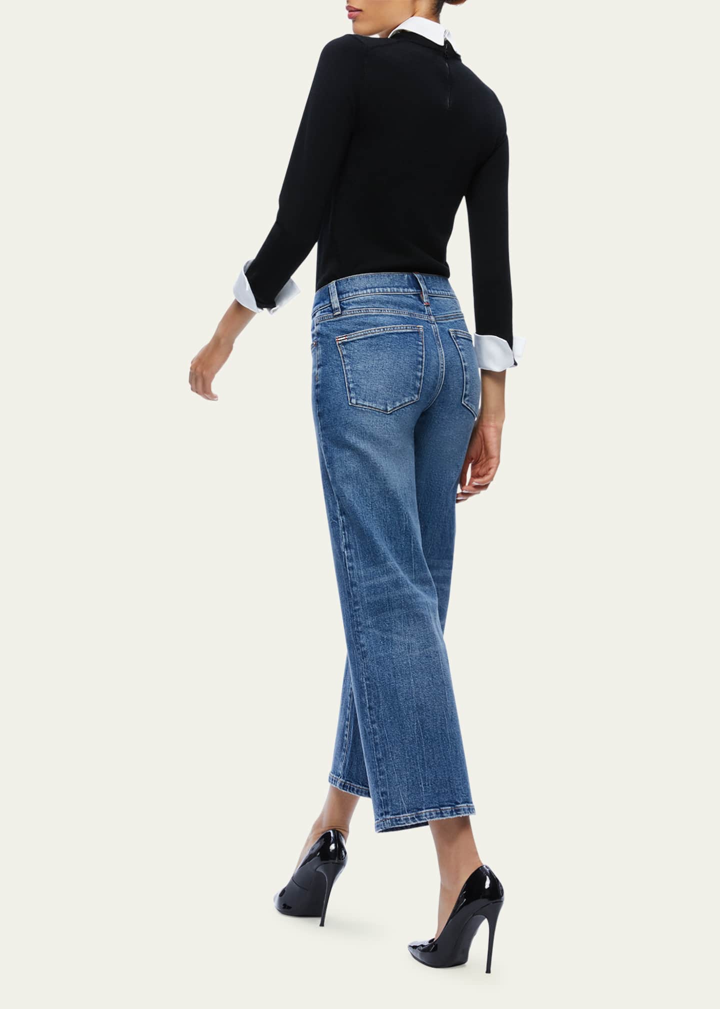 Alice Olivia Porla Crown Collared Sweater Bergdorf Goodman
