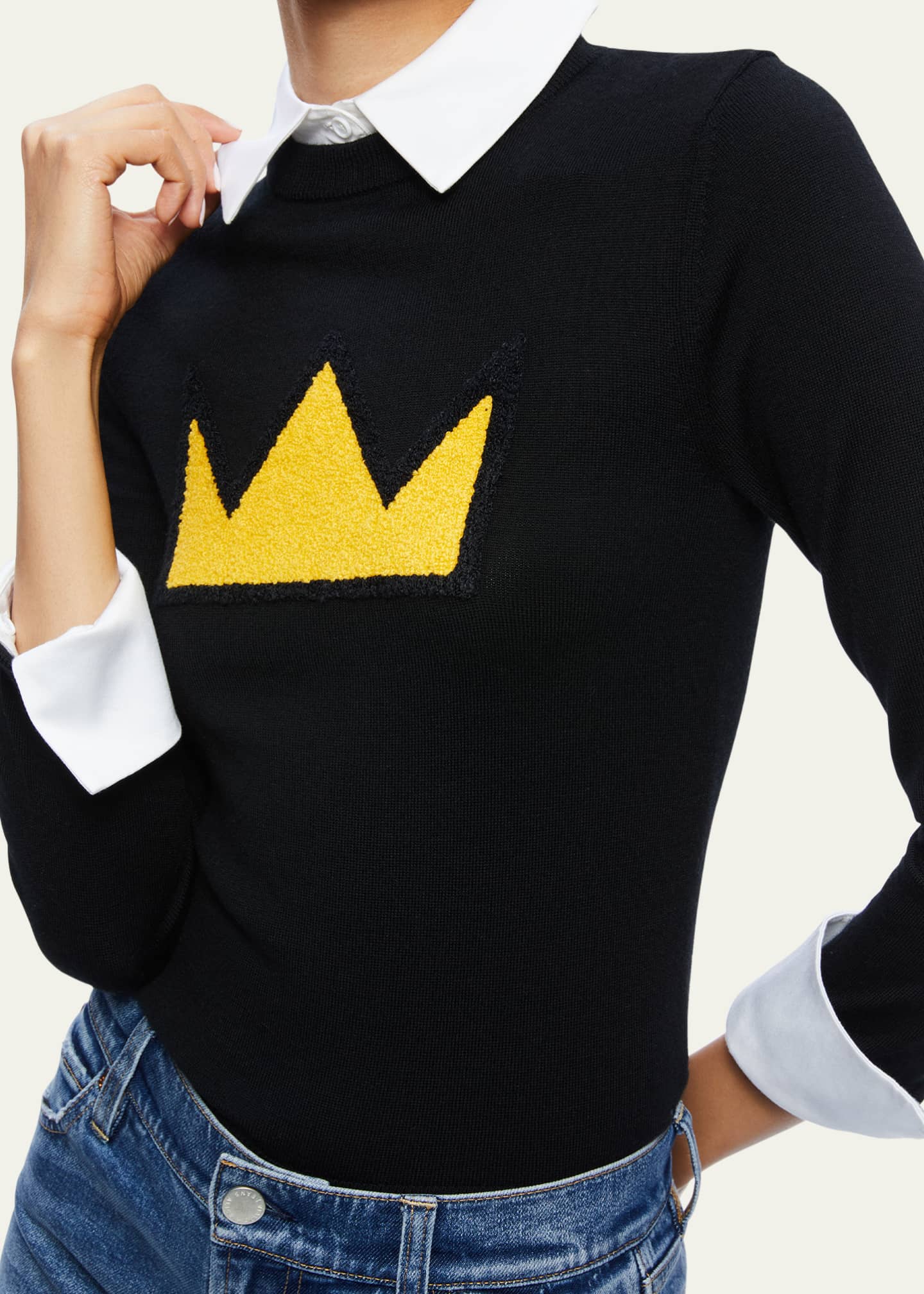 Alice and olivia crown deals sweater