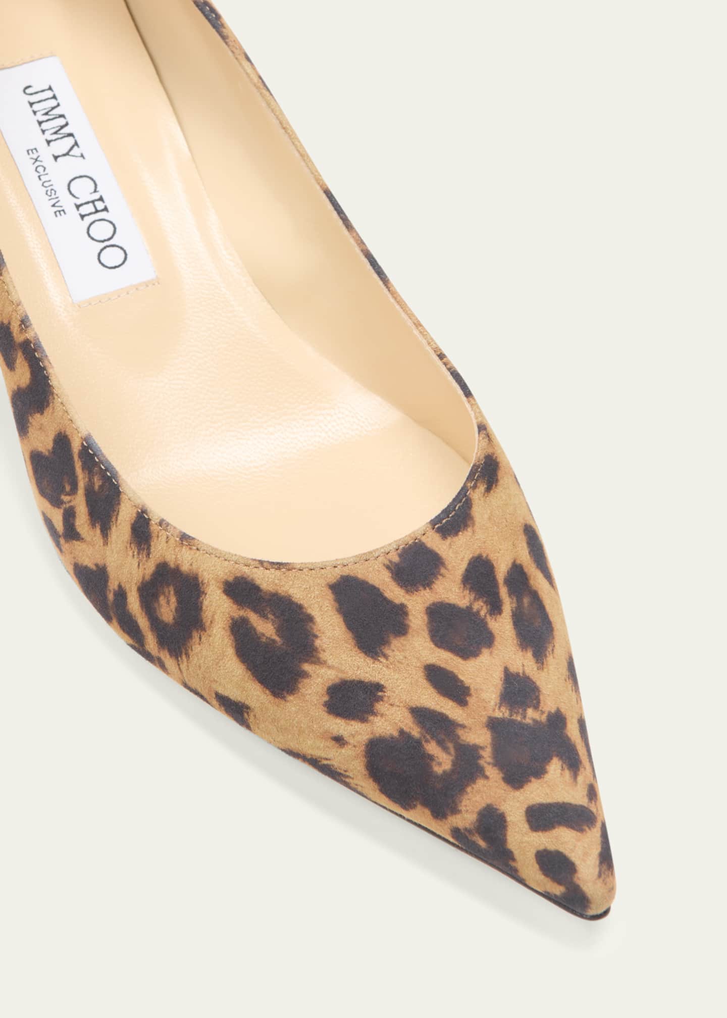 Animal print kitten heel pumps deals
