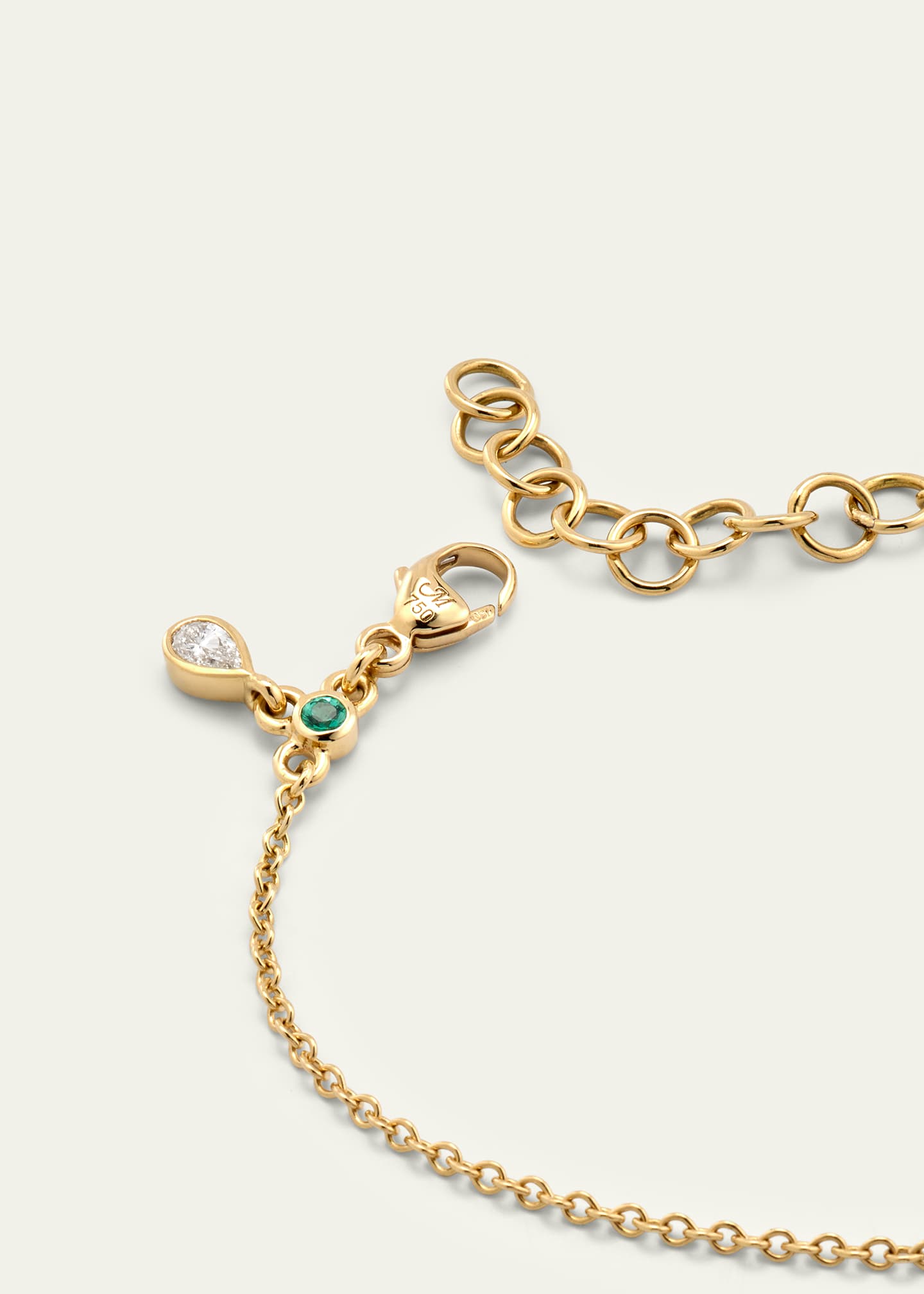 Monica Rich Kosann 18K Yellow Gold Tennis Bracelet with Blue Sapphires Image 4 of 4
