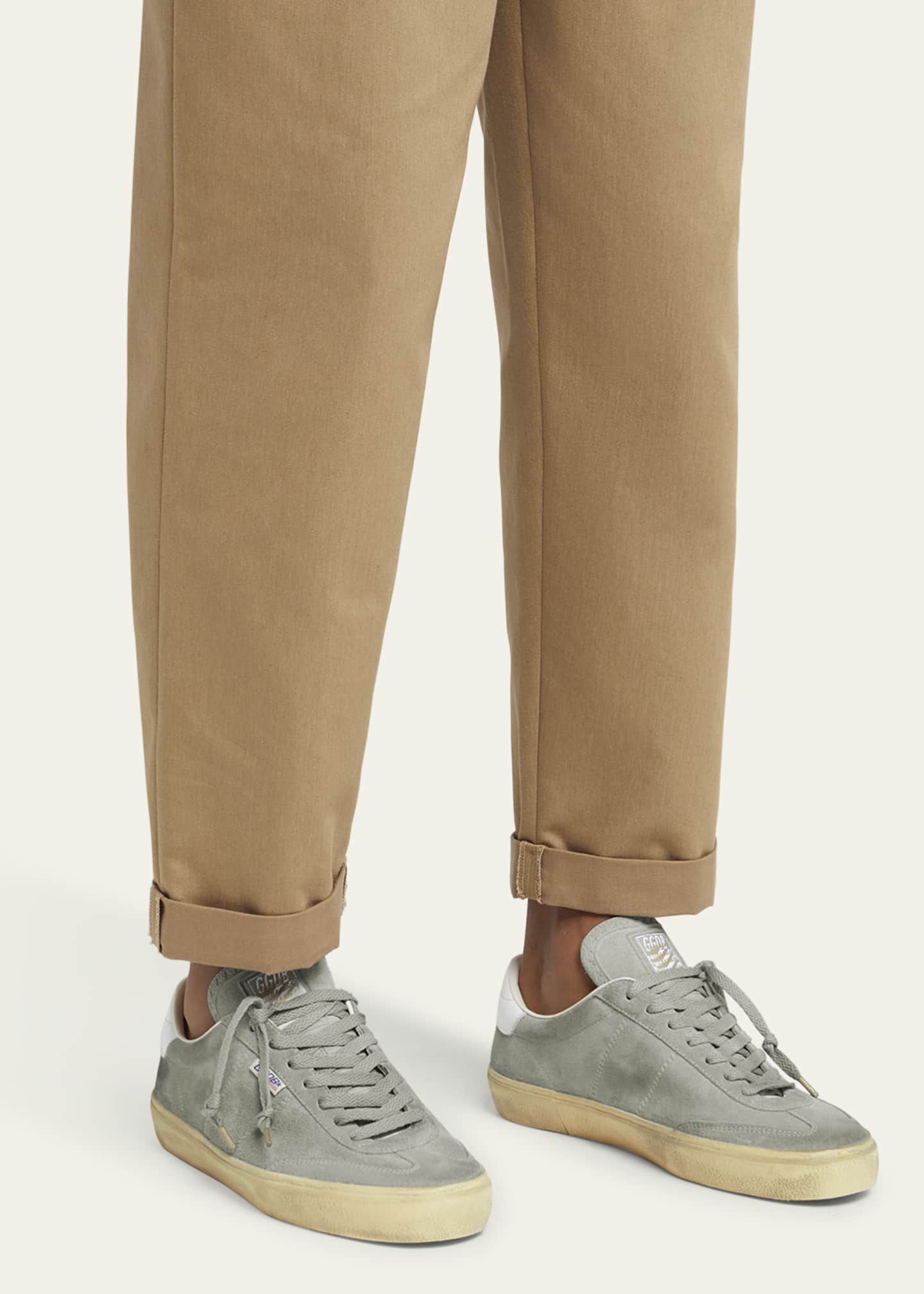 Golden Goose Men's Soul-Star Suede Low-Top Sneakers