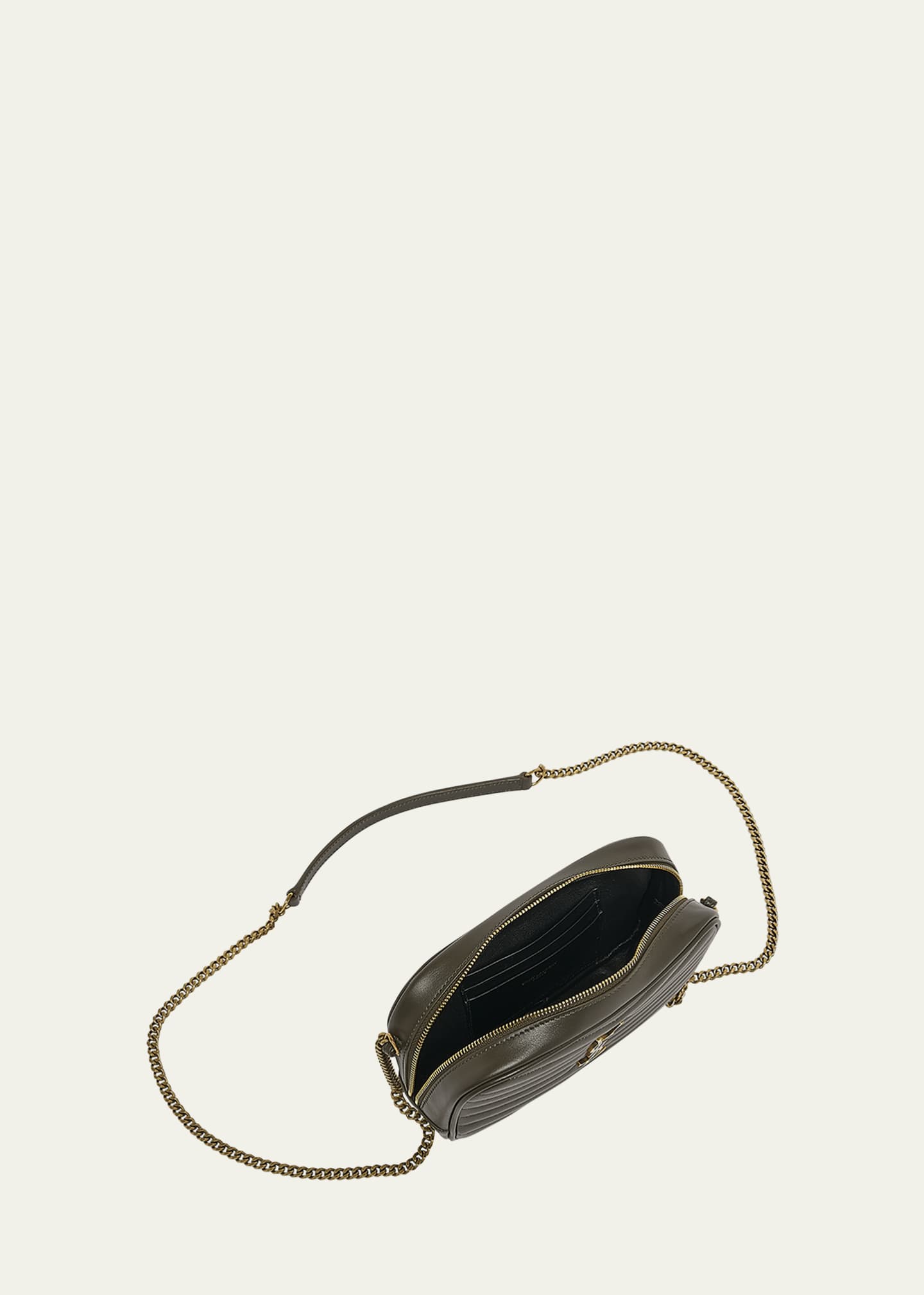 Saint Laurent Lou Mini YSL Camera Bag in Smooth Quilted Leather Image 4 of 5