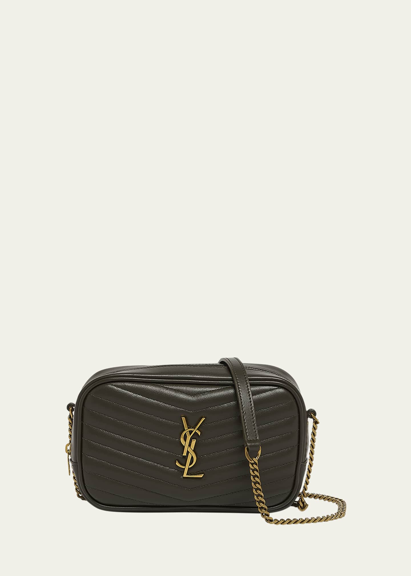 Saint Laurent Lou Mini YSL Camera Bag in Smooth Quilted Leather Image 1 of 5