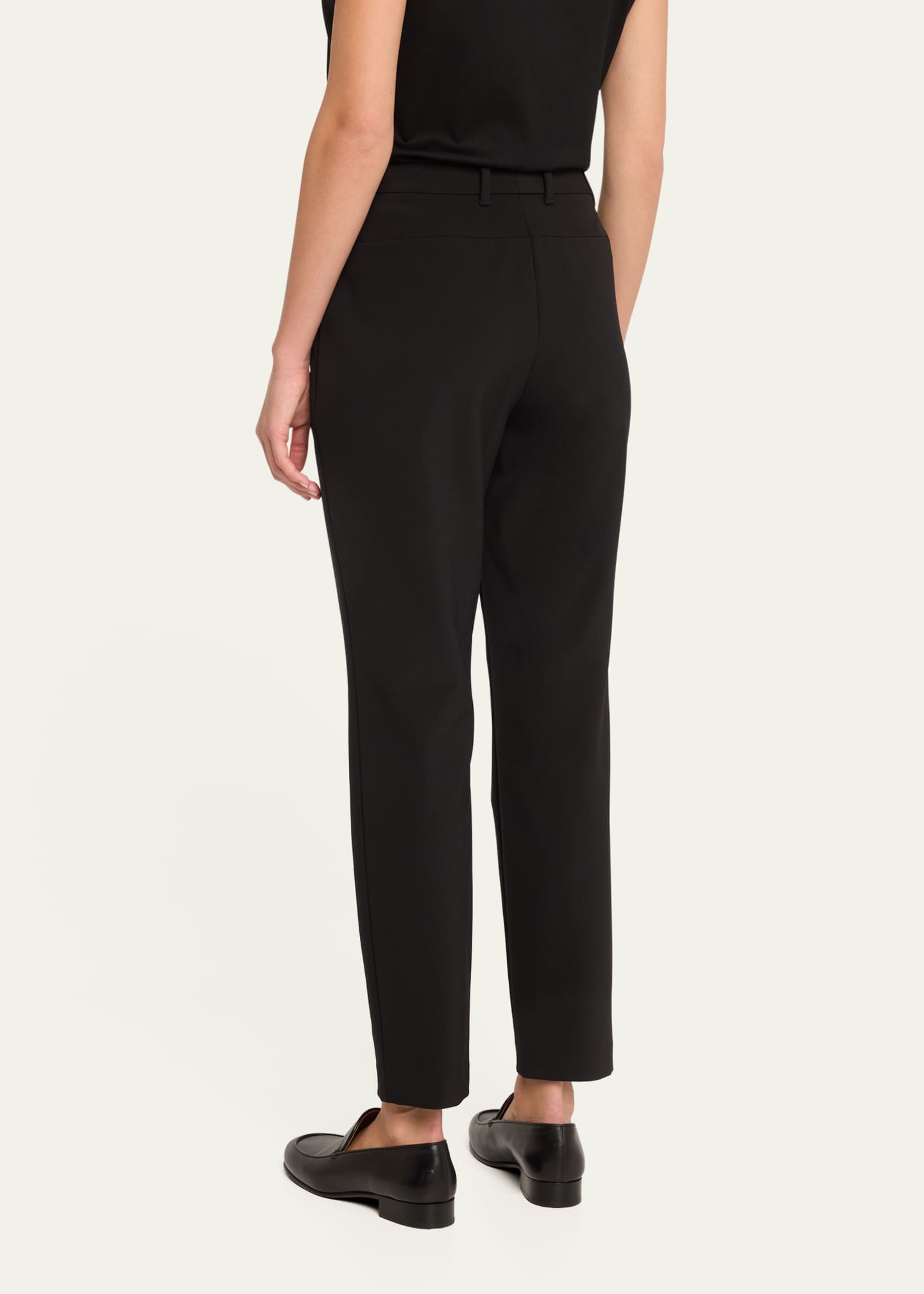 Lafayette 148 New York Essex Mid-Rise Cropped Straight-Leg Pants Image 3 of 5