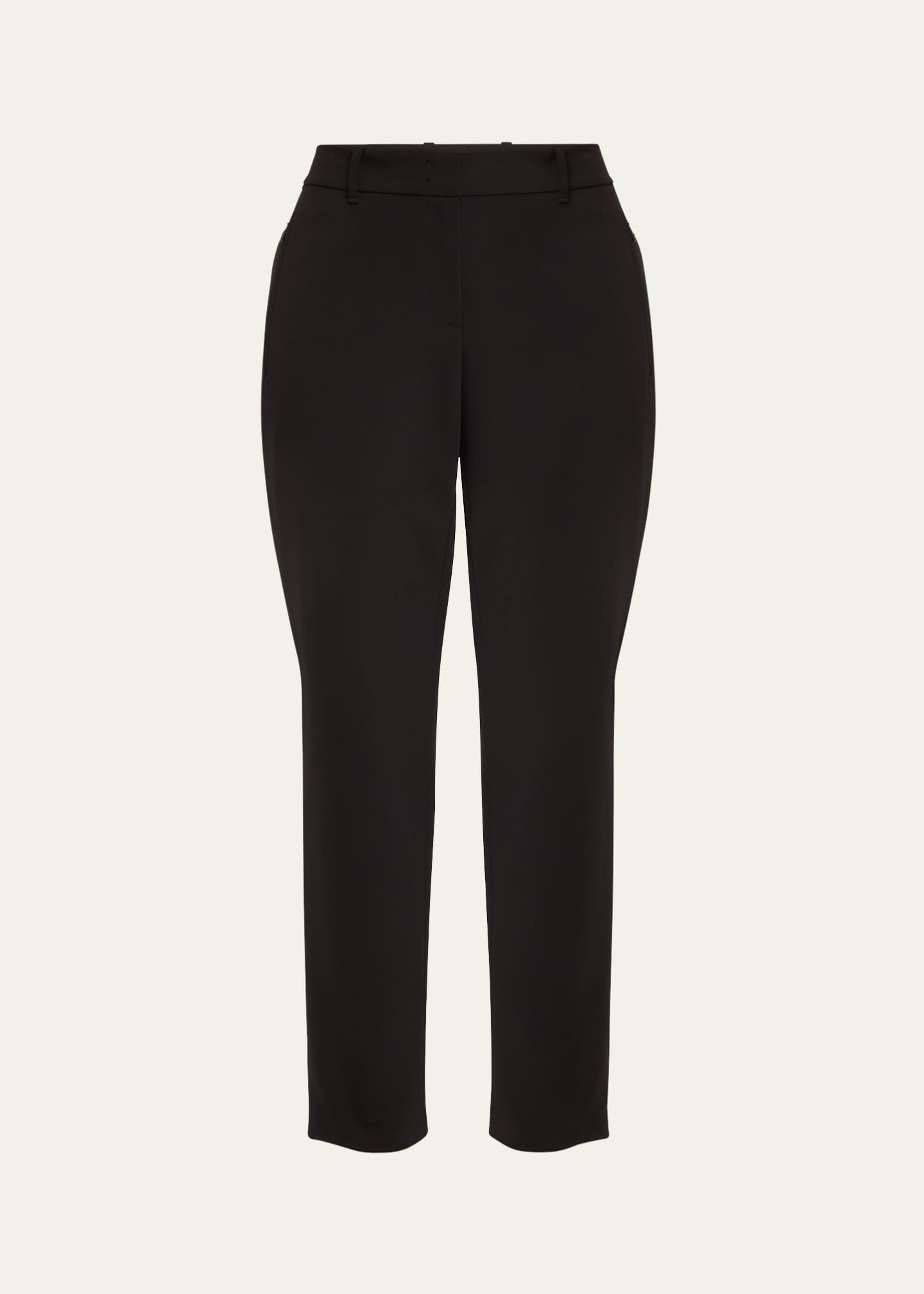 Lafayette 148 New York Essex Mid-Rise Cropped Straight-Leg Pants Image 1 of 5