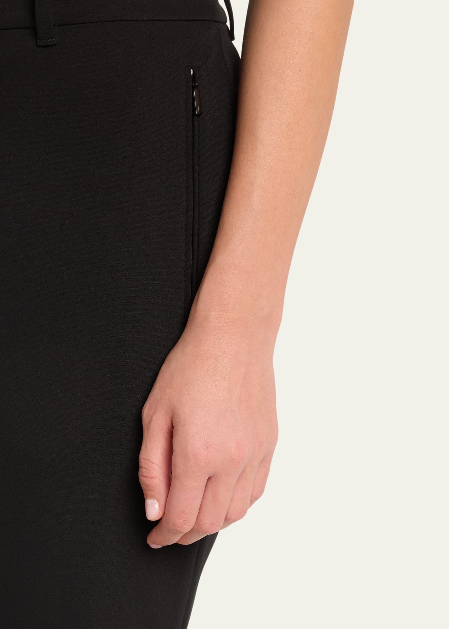 Lafayette 148 New York Essex Mid-Rise Cropped Straight-Leg Pants Image 5 of 5