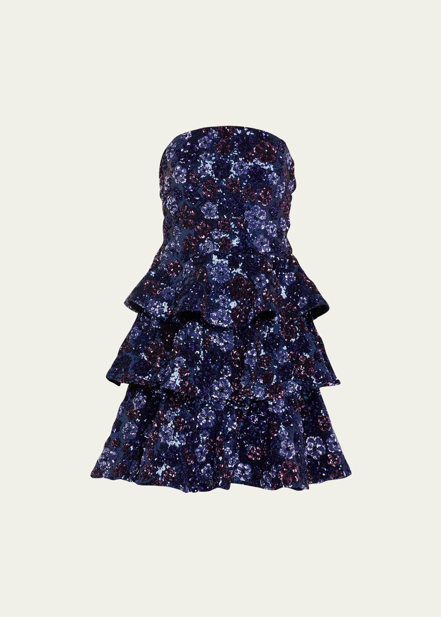 Marchesa notte sequin dress top