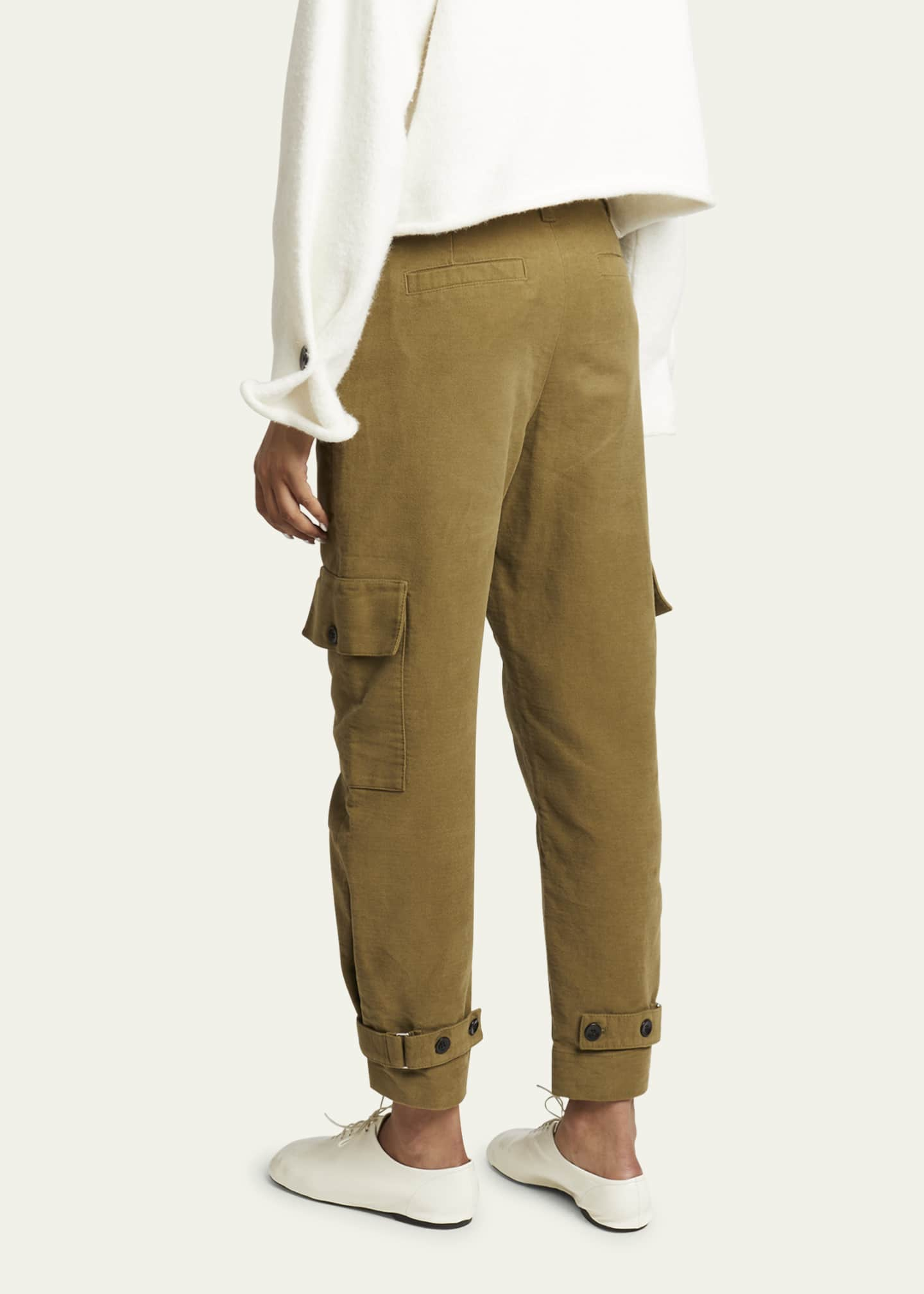 Proenza Schouler Cotton Twill Cropped Pants