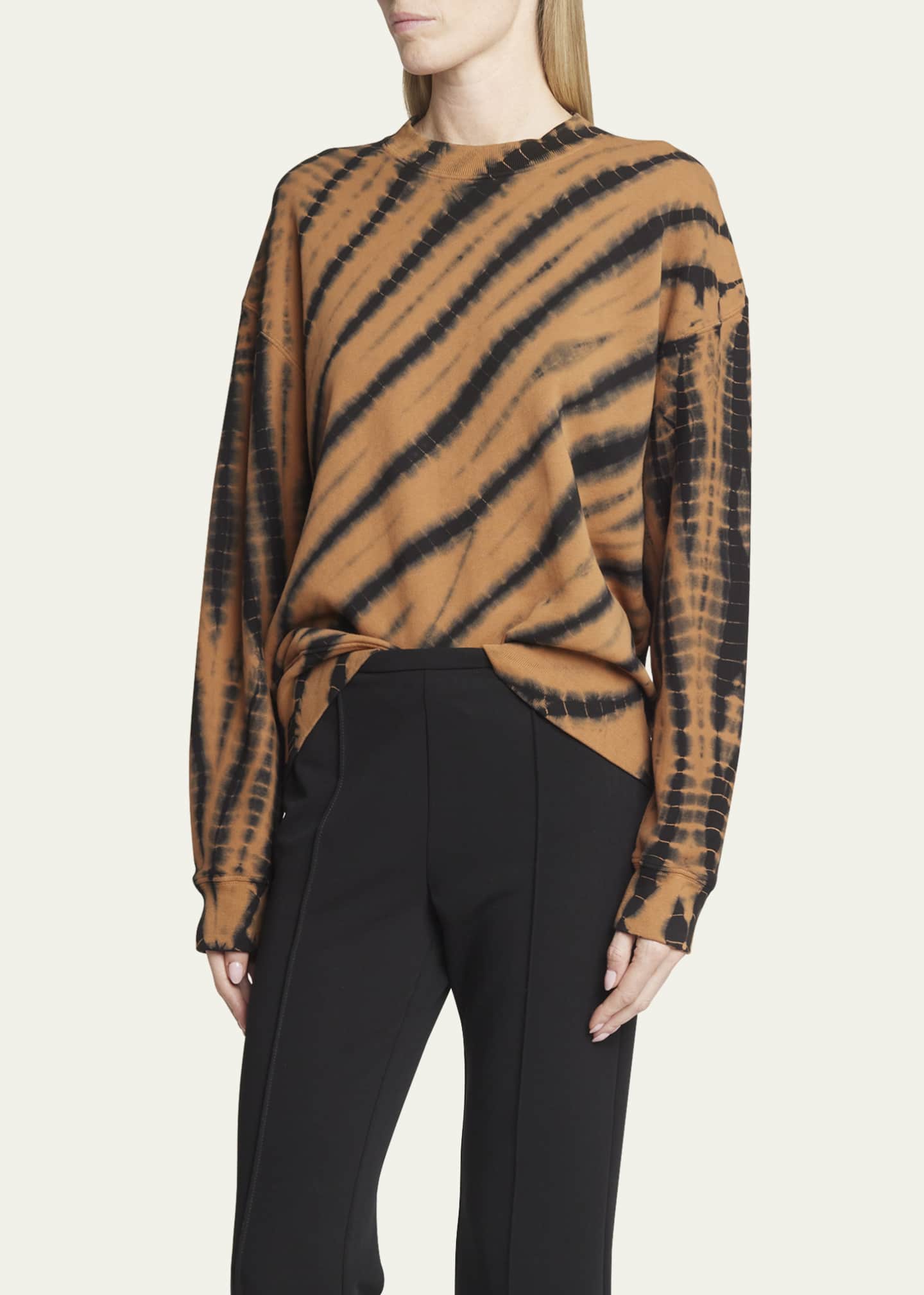 Proenza Schouler White Label Blake Pullover Tie Dye Sweatshirt