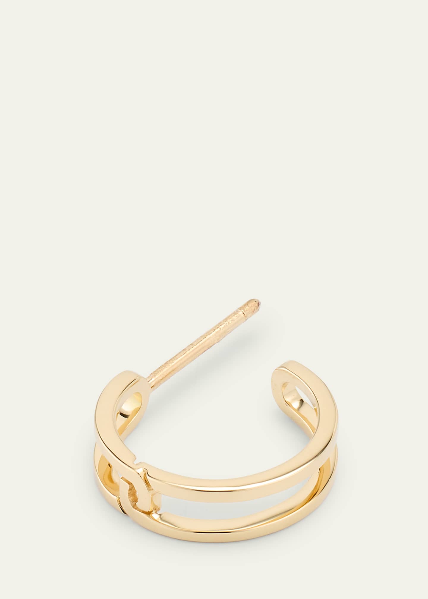 KINRADEN Men's The Gasp 18K Gold Small Earring, Single Image 3 of 4