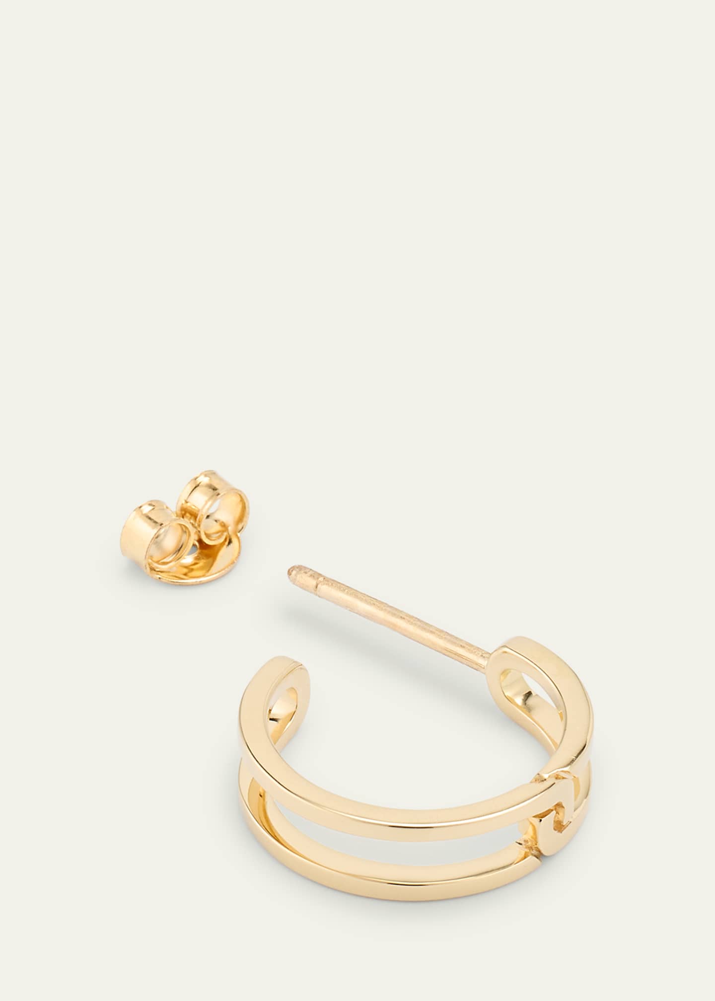 KINRADEN Men's The Gasp 18K Gold Small Earring, Single Image 4 of 4