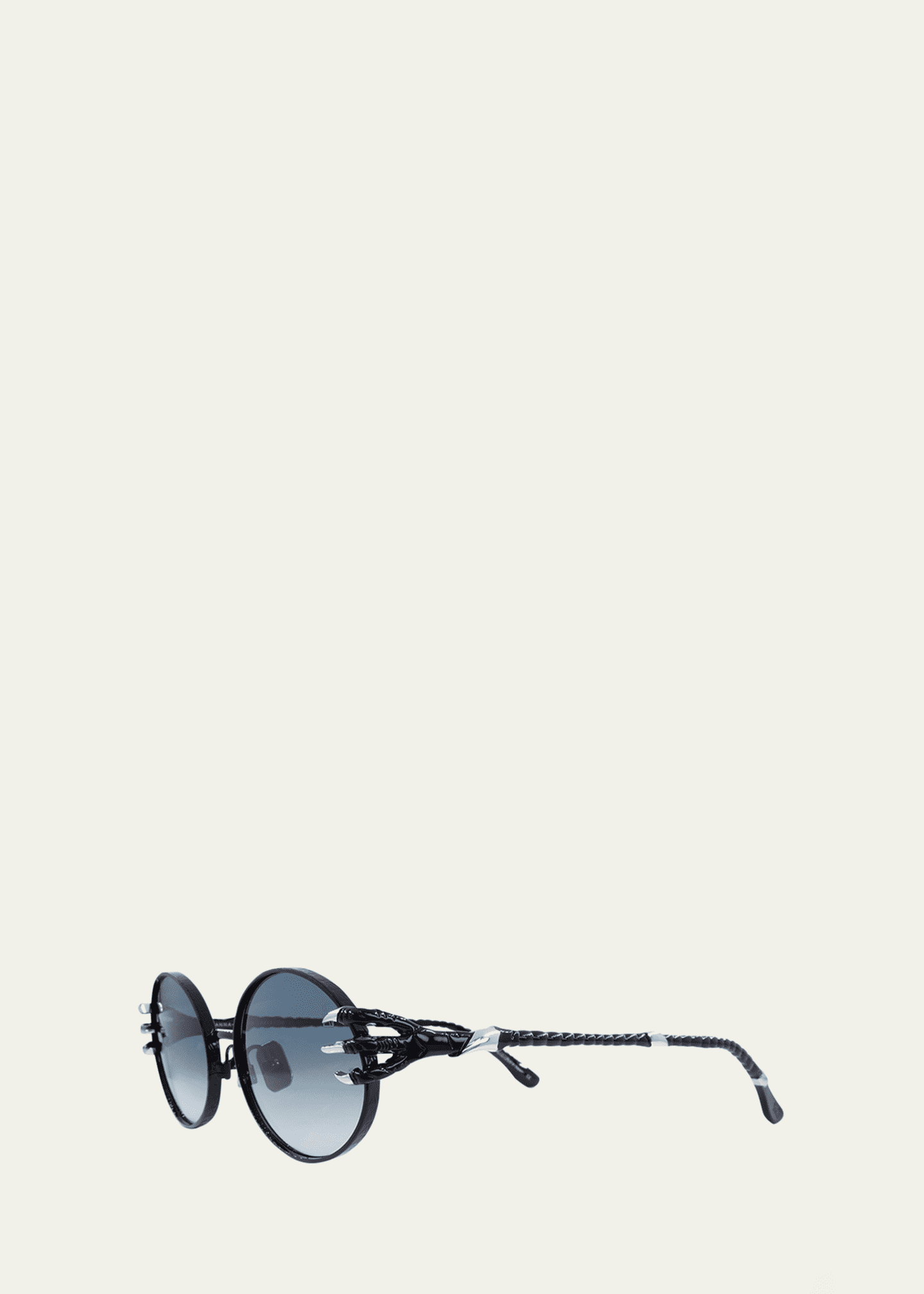 Anna-Karin Karlsson Claw Aventure Titanium Oval Sunglasses Image 2 of 2