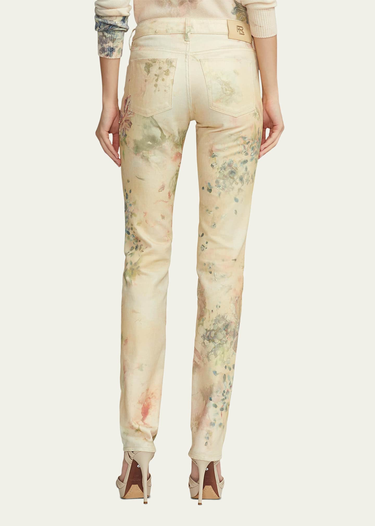 Lauren Ralph Lauren Womens Jeans Floral Print Size 4