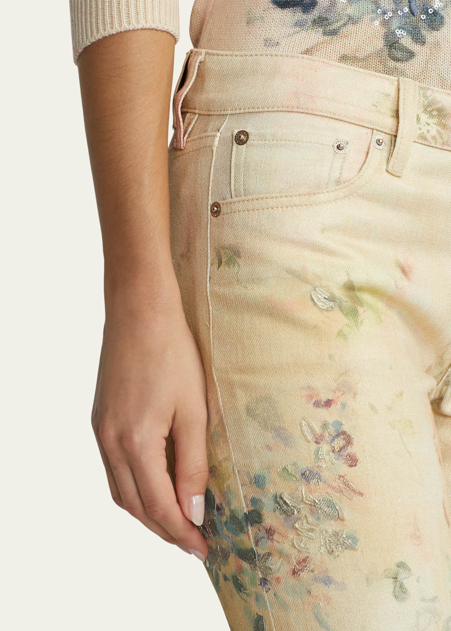 Ralph lauren painted jeans new arrivals