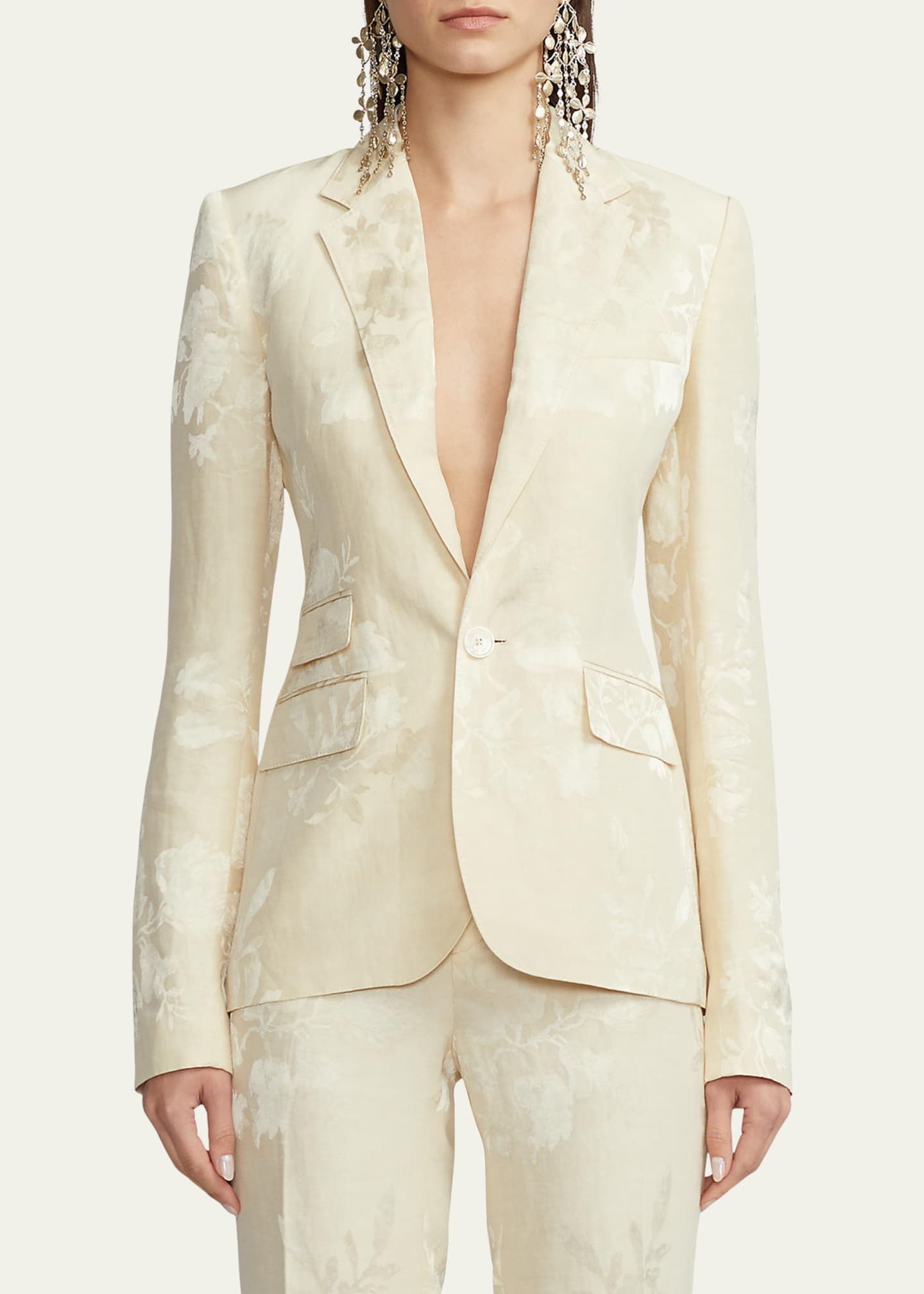 Ralph lauren floral jacquard 2025 dress