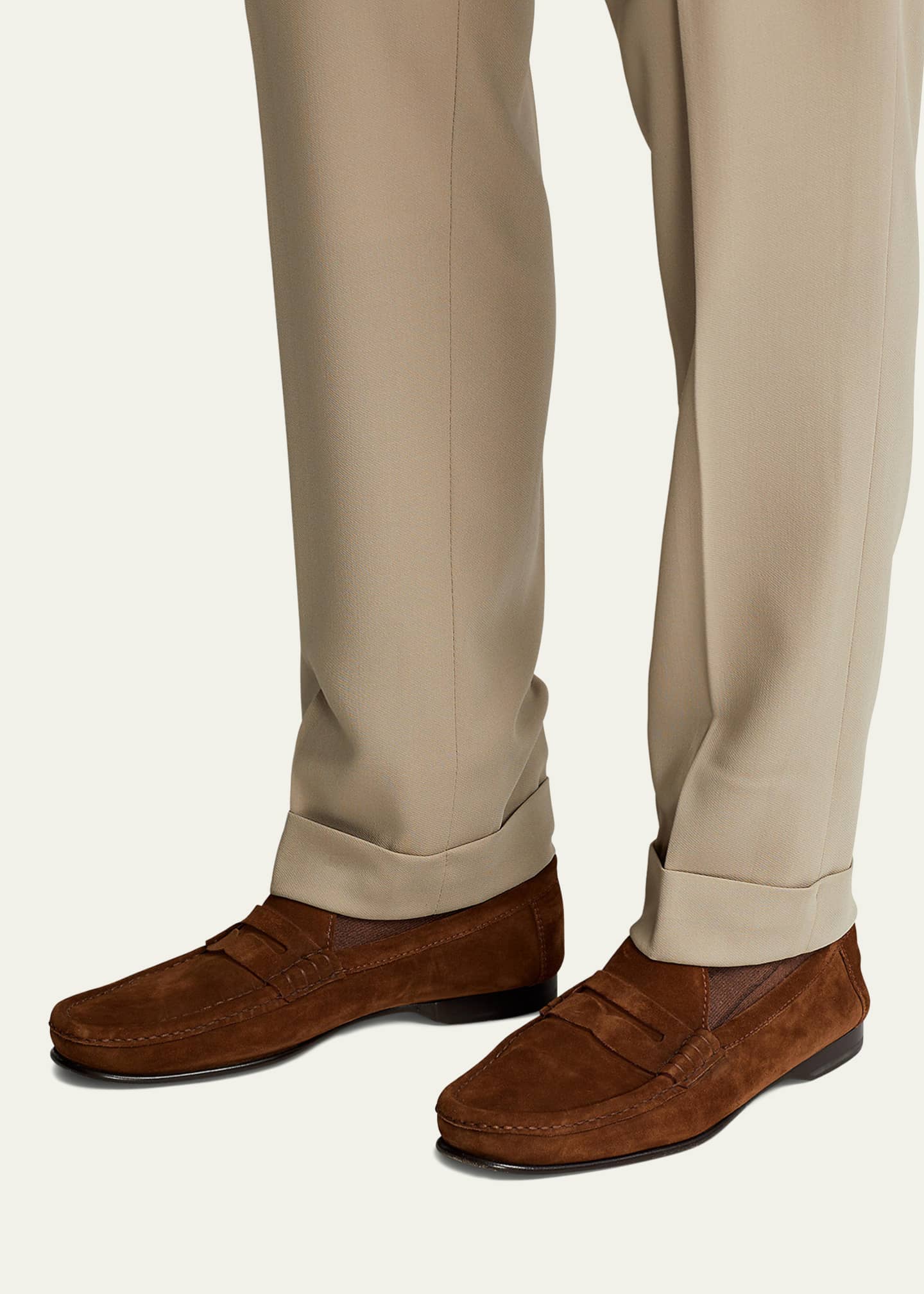 Polo shop suede loafers