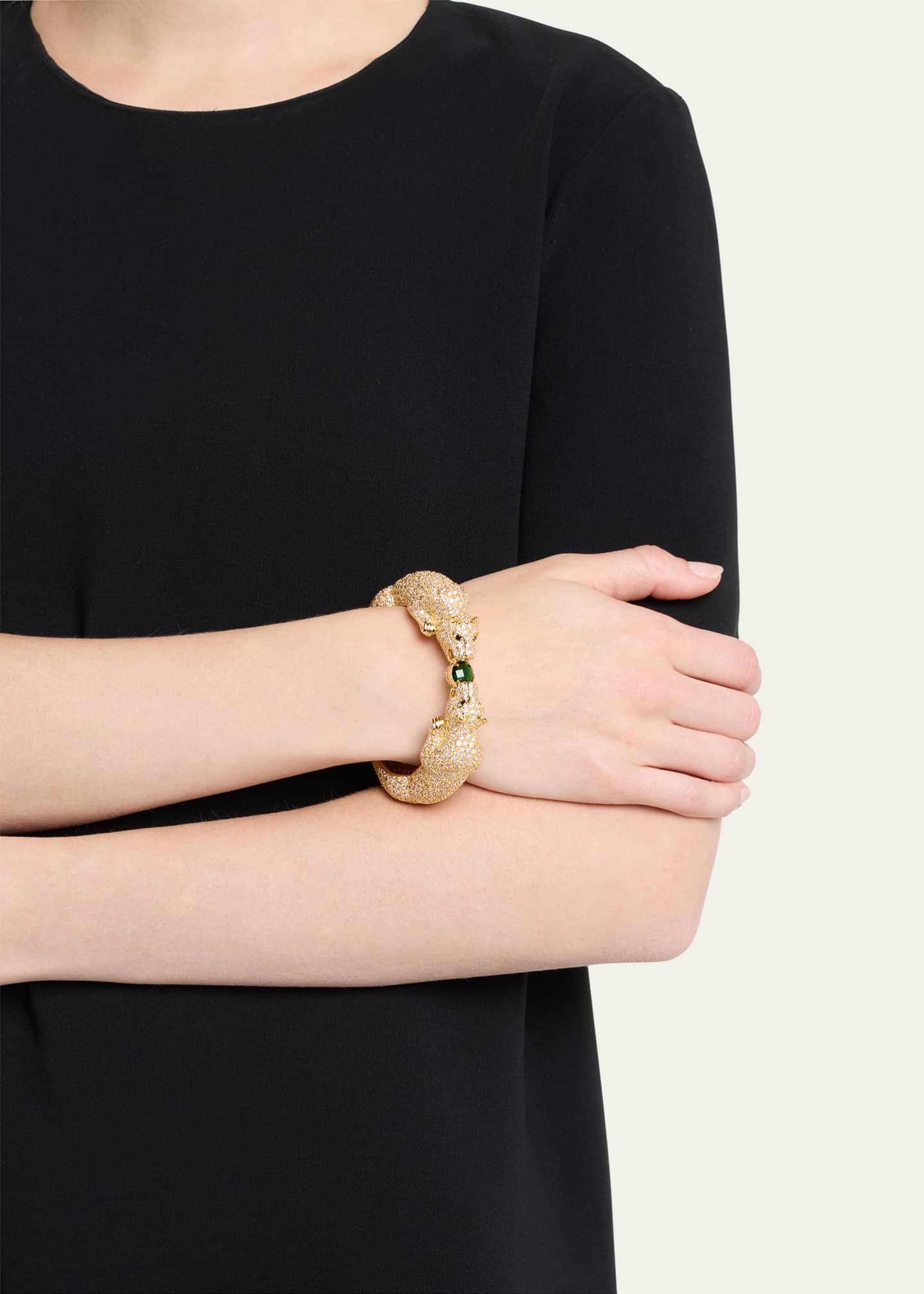 Natasha Accessories Limited Double Tiger Embellished Bracelet Image 2 of 5