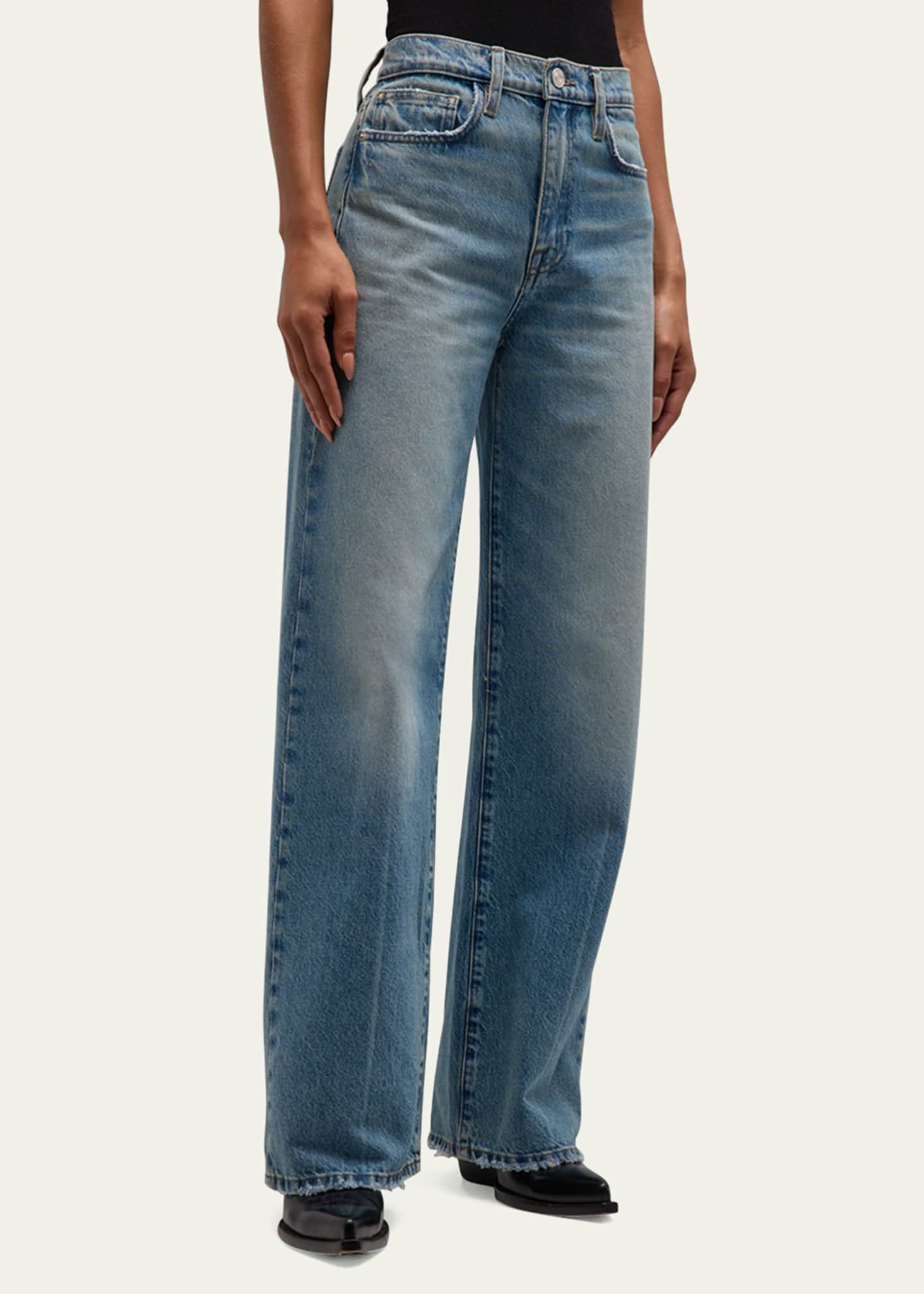 FRAME Le Jane Wide-Leg Jeans - Bergdorf Goodman