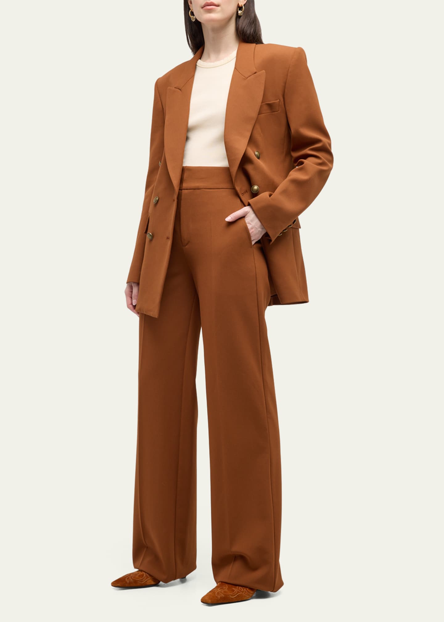 FRAME Double-Breasted Slim Blazer - Bergdorf Goodman