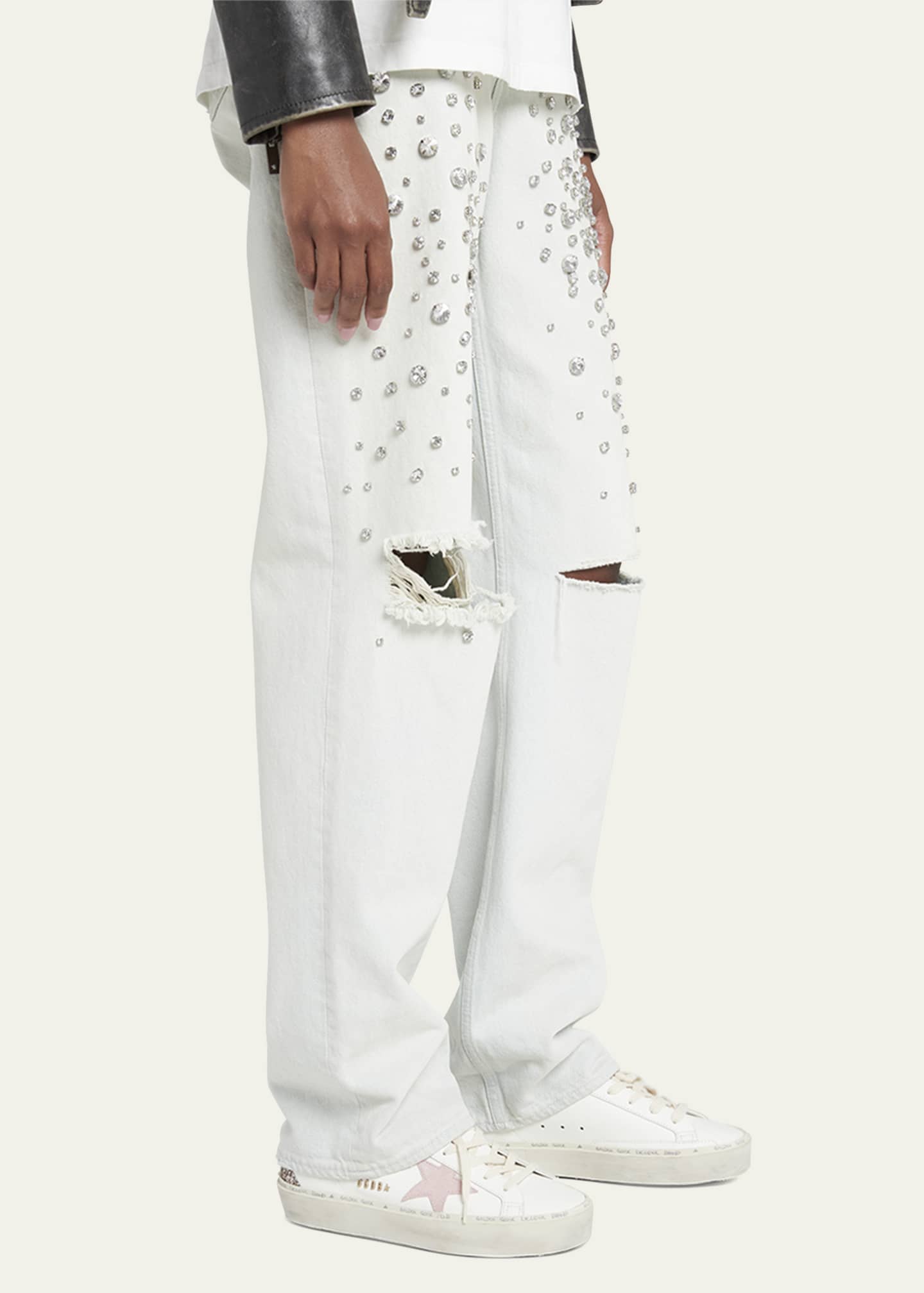 Golden Goose Hi Star Multi Glitter Low-Top Sneakers Image 2 of 5