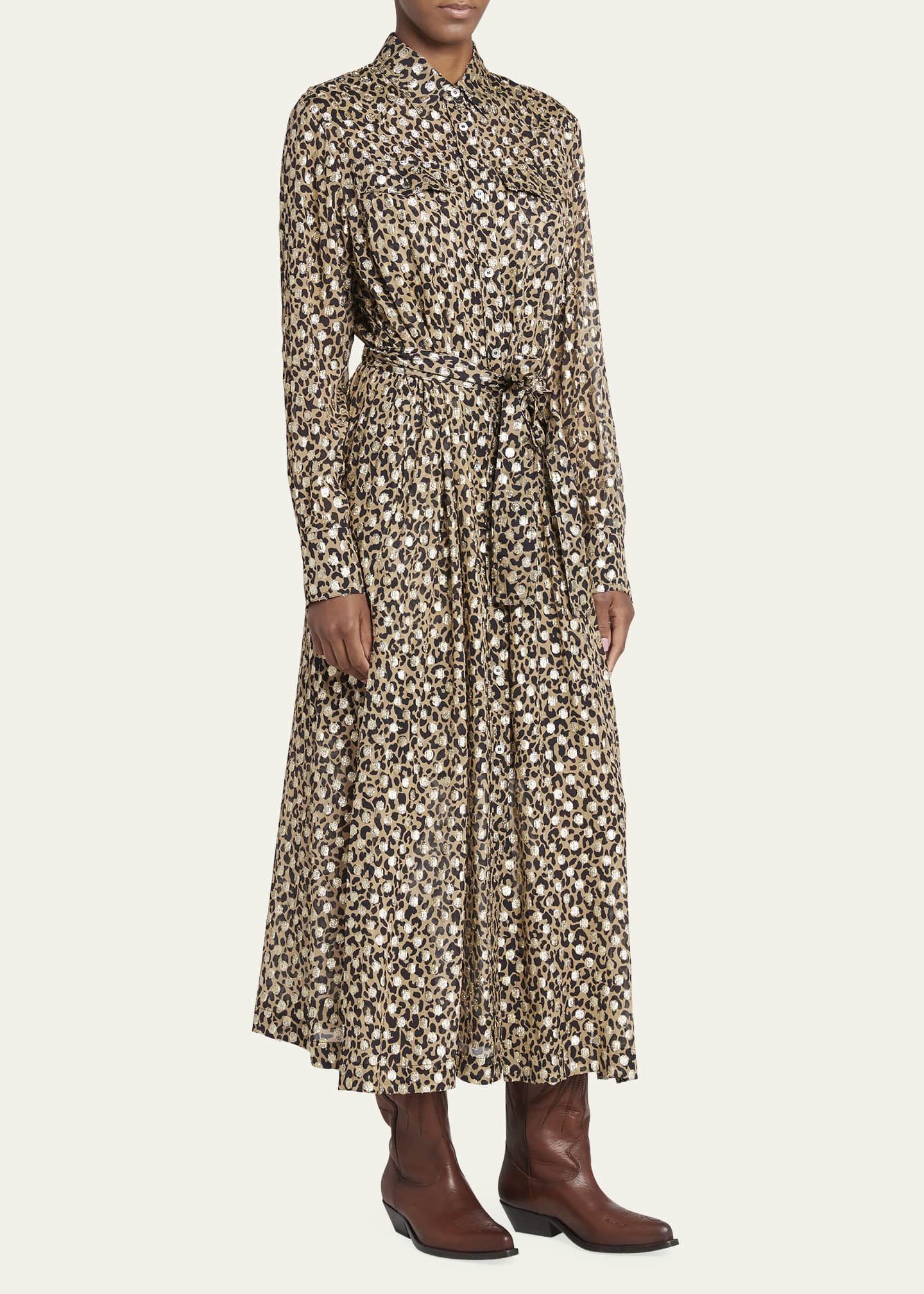 Golden Goose Wish Star Embroidered Leather Western Boots Image 3 of 5