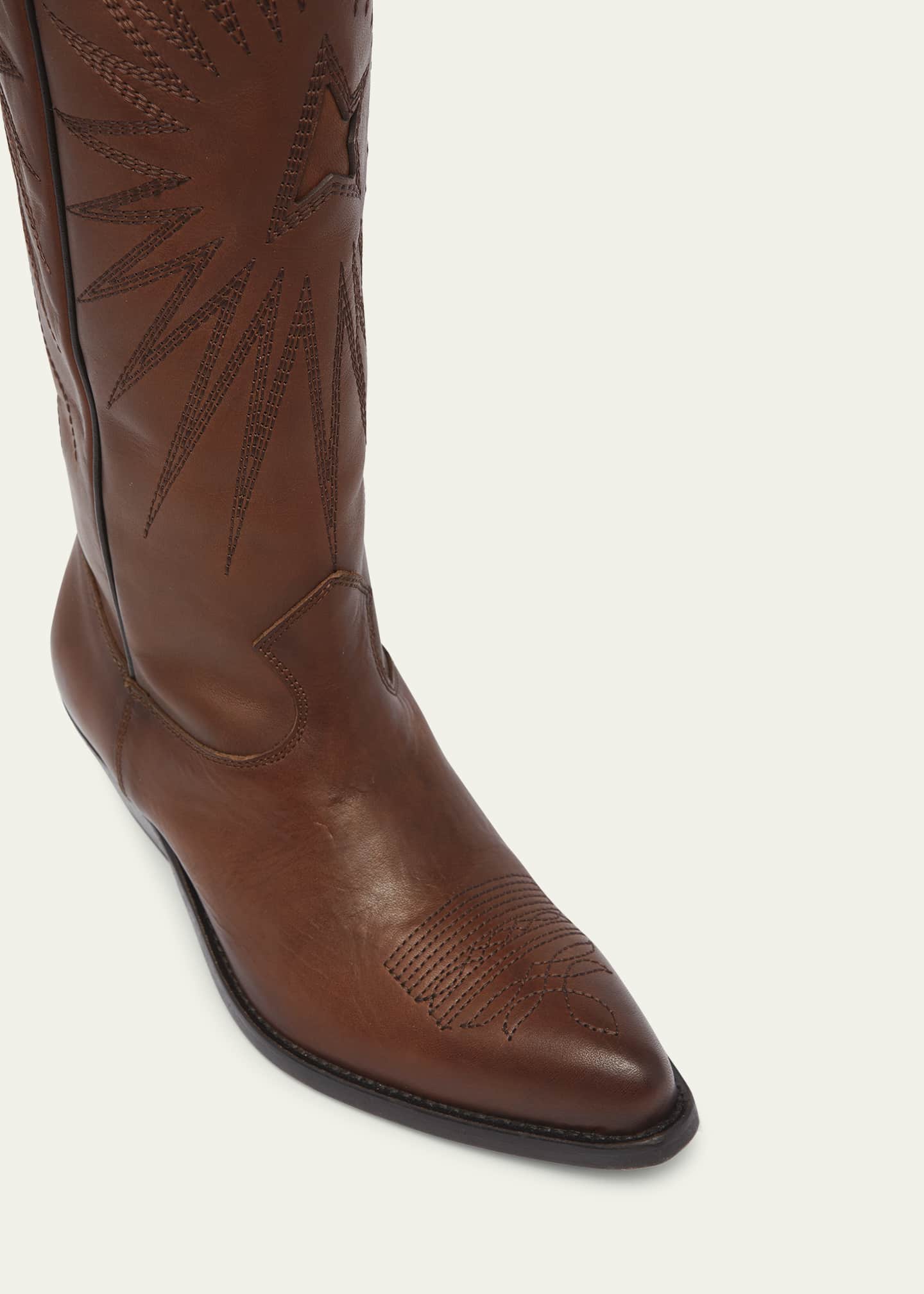 Golden Goose Wish Star Embroidered Leather Western Boots Image 5 of 5