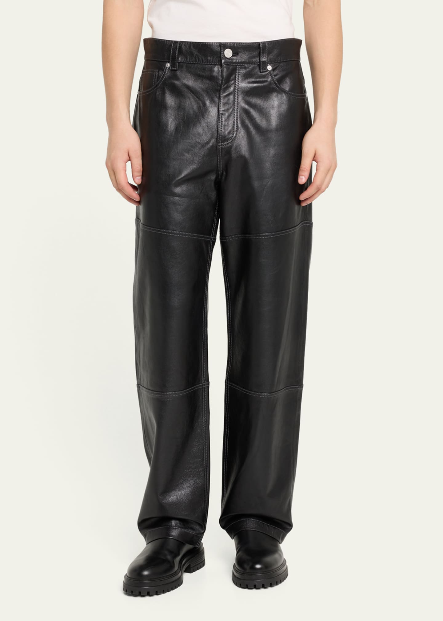 Leather pants loose 2025