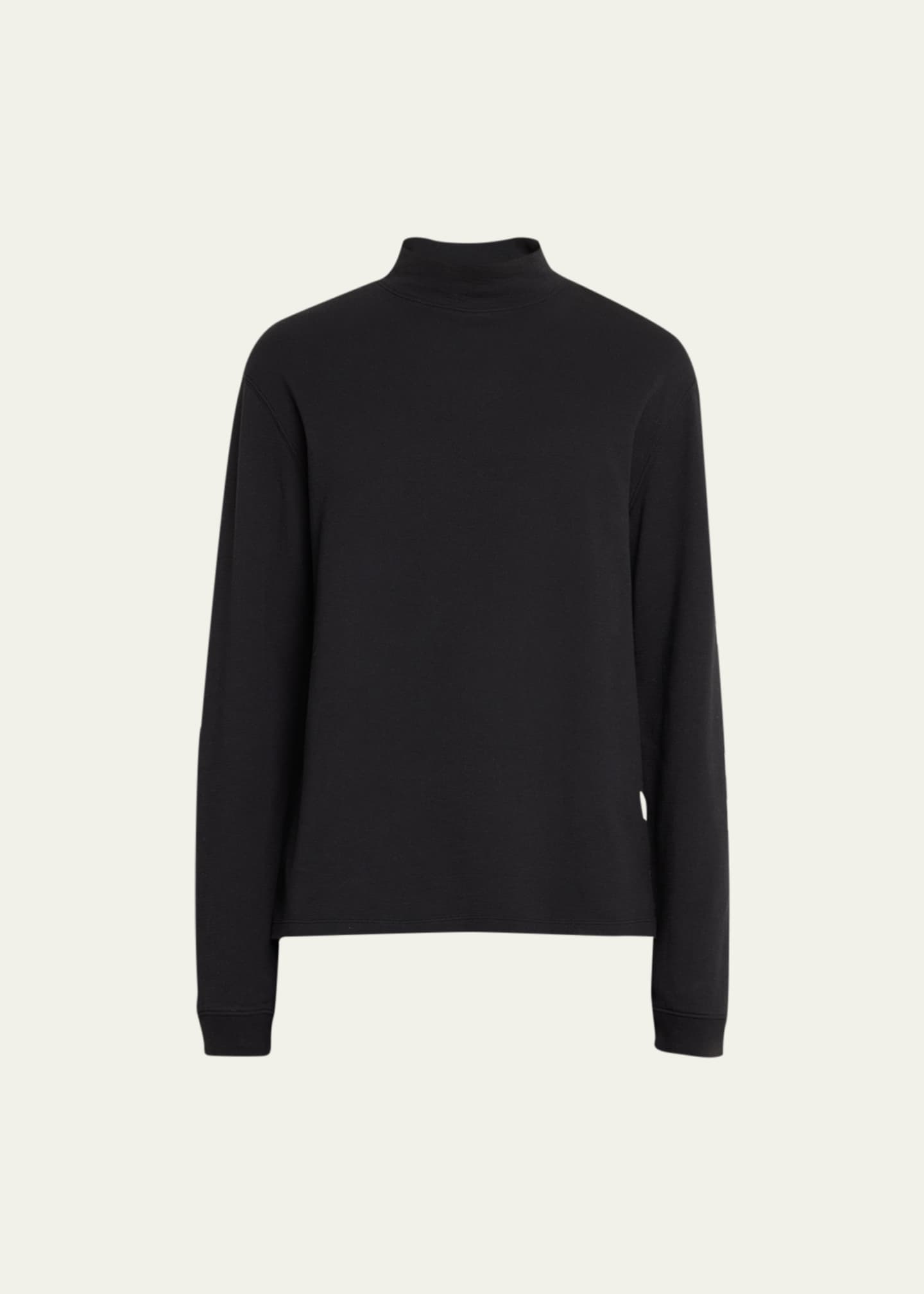 Black mock neck sweatshirt new arrivals