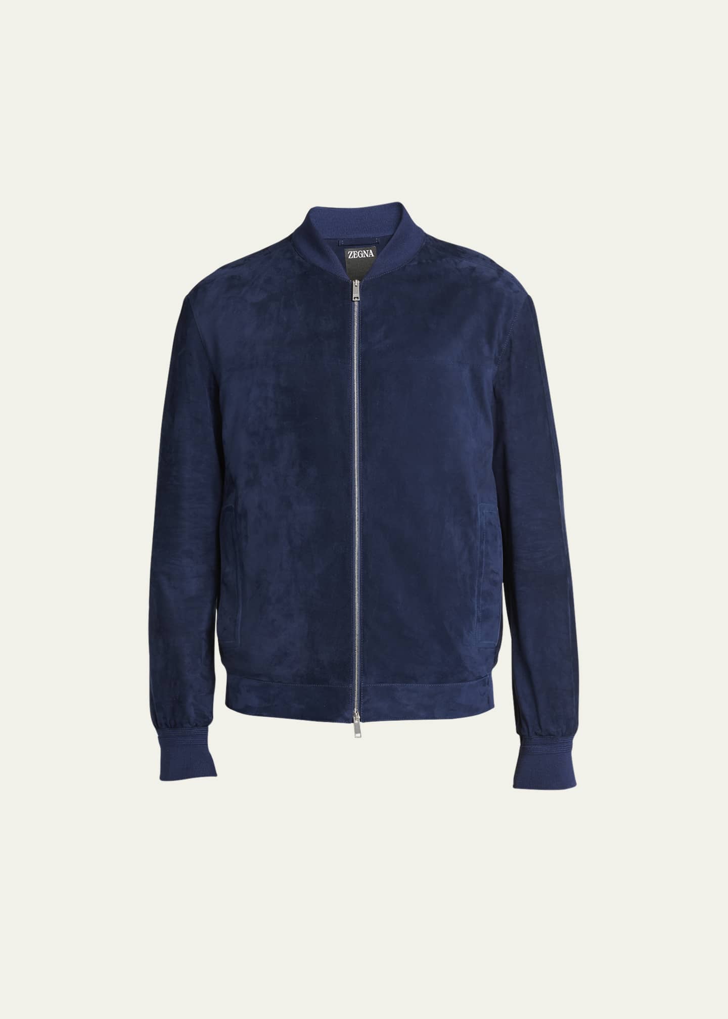 Blue suede bomber jacket mens deals