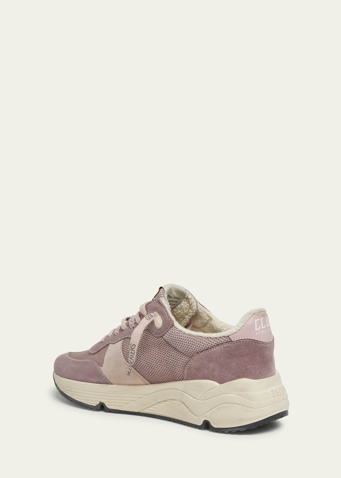 Golden Goose Running Sole Mixed Leather Sneakers Image 4 of 5