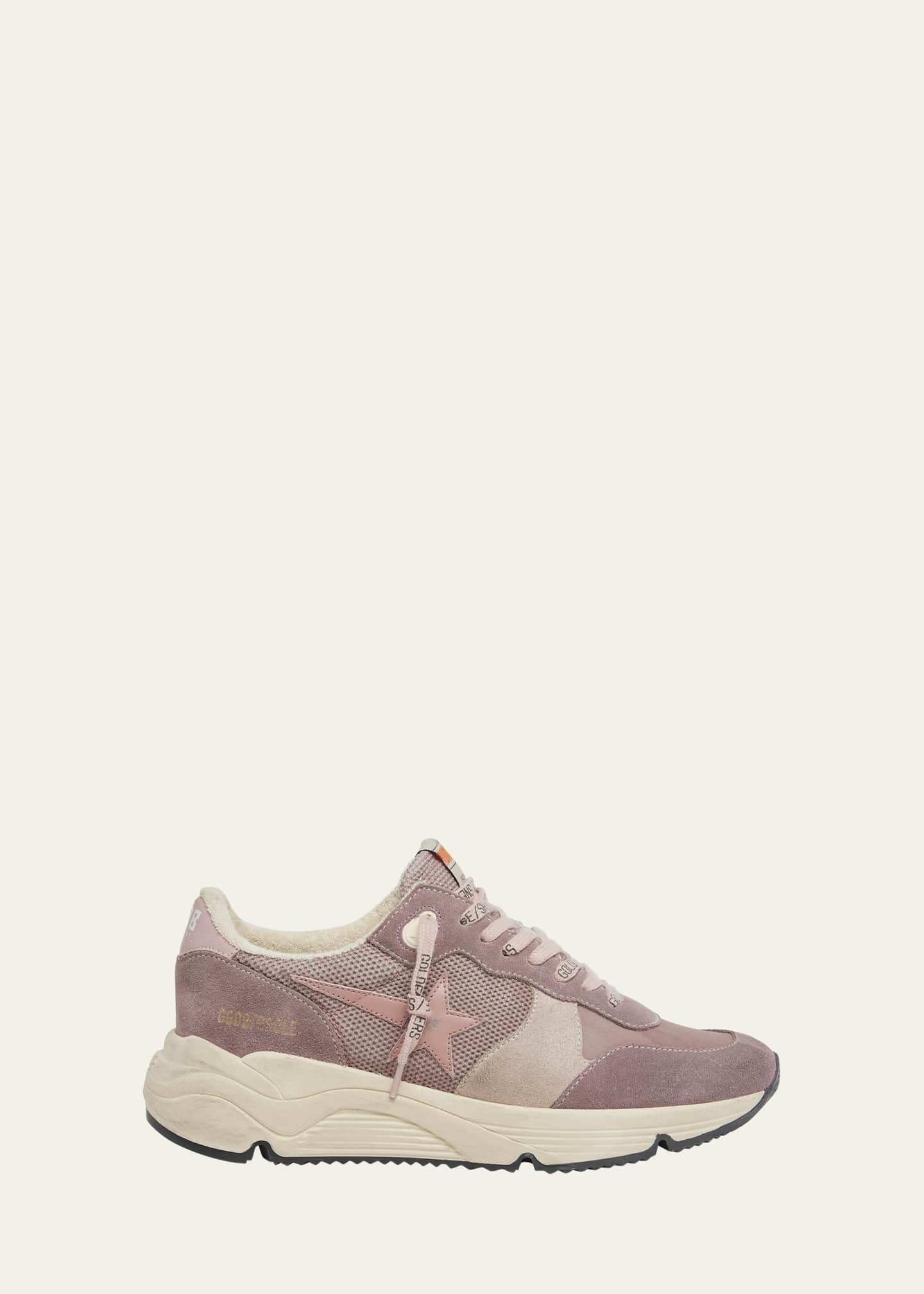 Golden Goose Running Sole Mixed Leather Sneakers Image 1 of 5