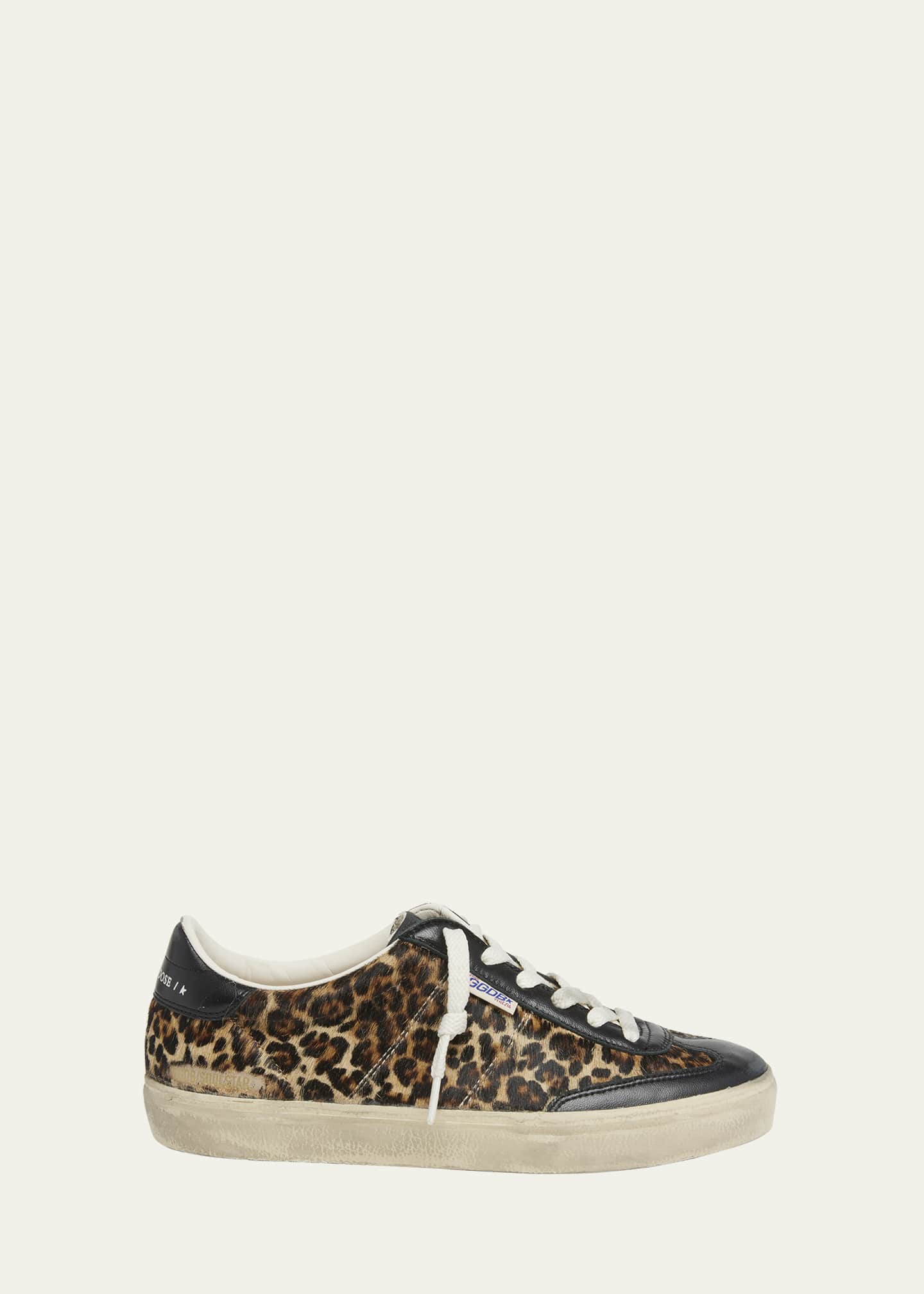 Golden Goose Soul Star Leopard Low-Top Sneakers Image 1 of 5