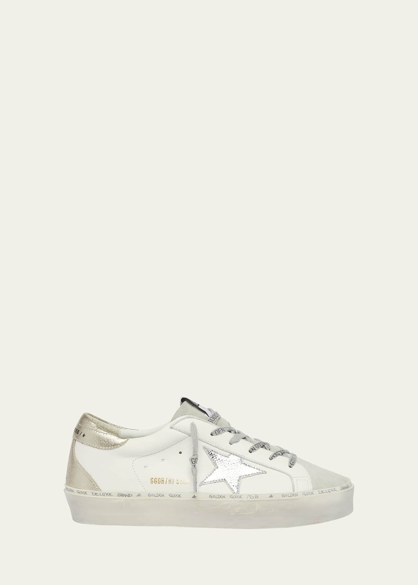 Golden Goose Hi Star Embossed Leather Low-Top Sneakers Image 1 of 5