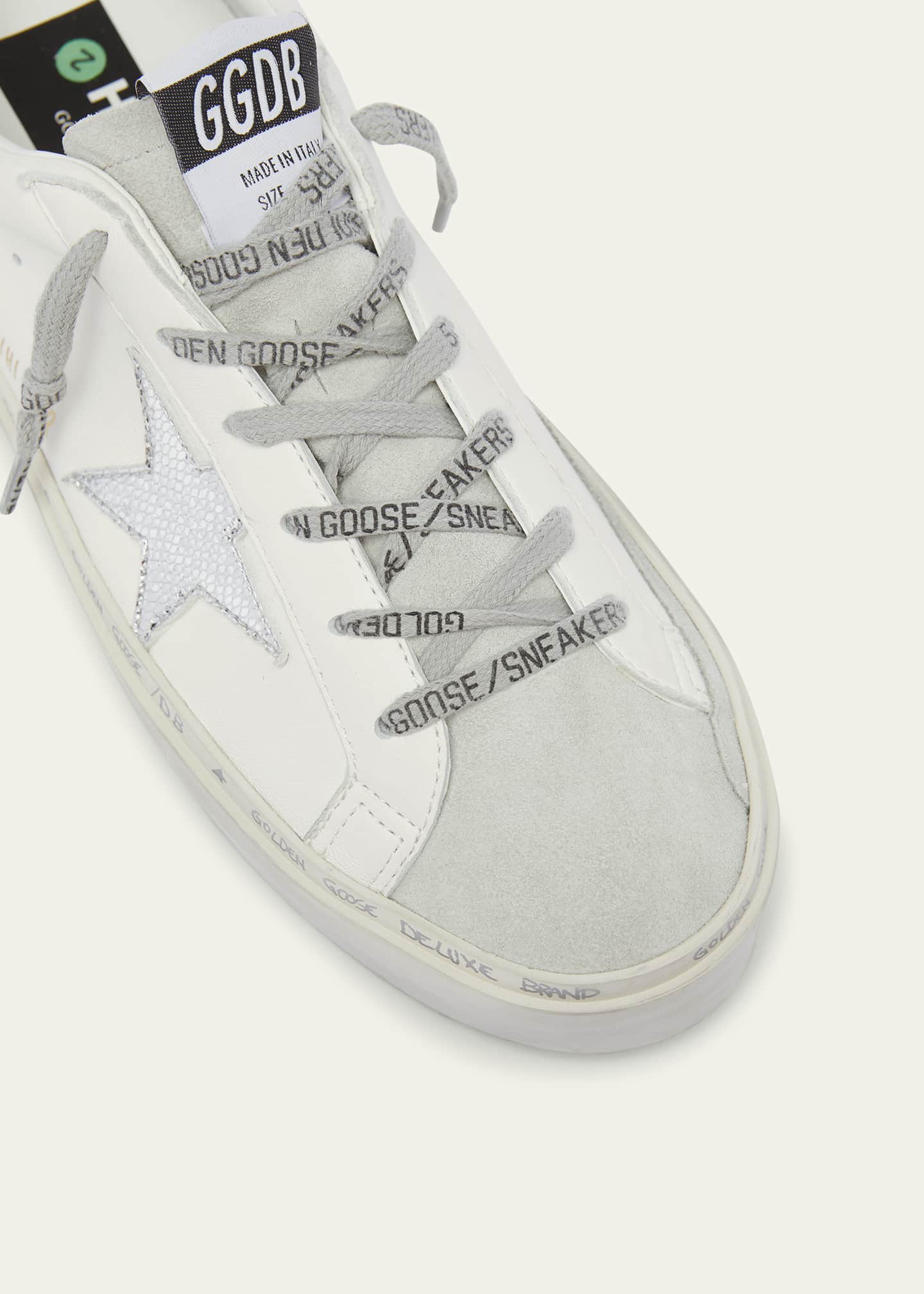 Golden Goose Hi Star Embossed Leather Low-Top Sneakers Image 5 of 5