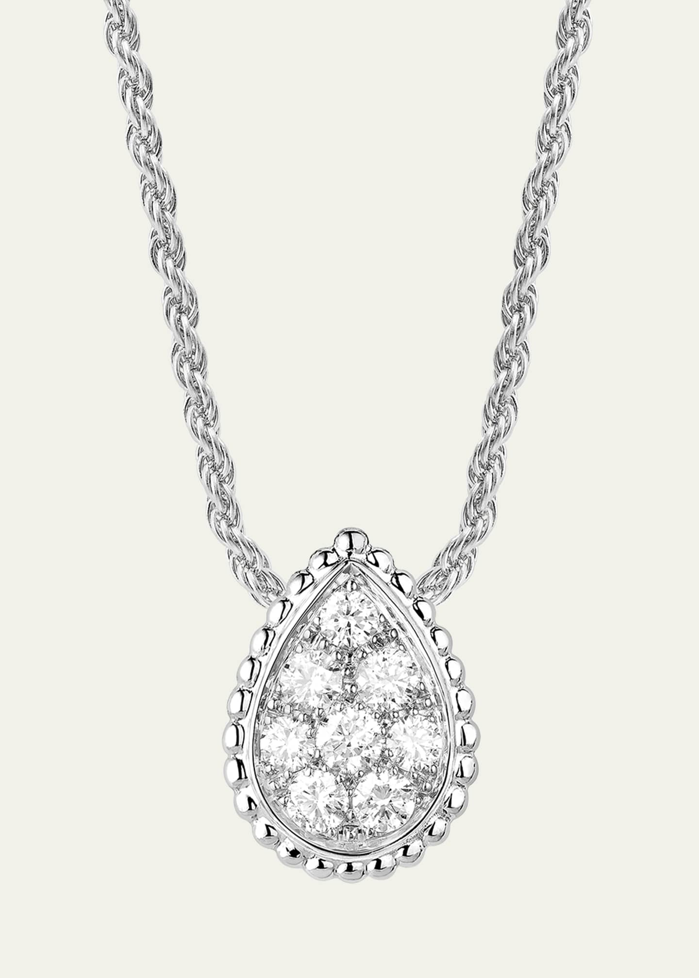 Boucheron Serpent Boheme Small White Gold Diamond Pendant Necklace Image 3 of 3