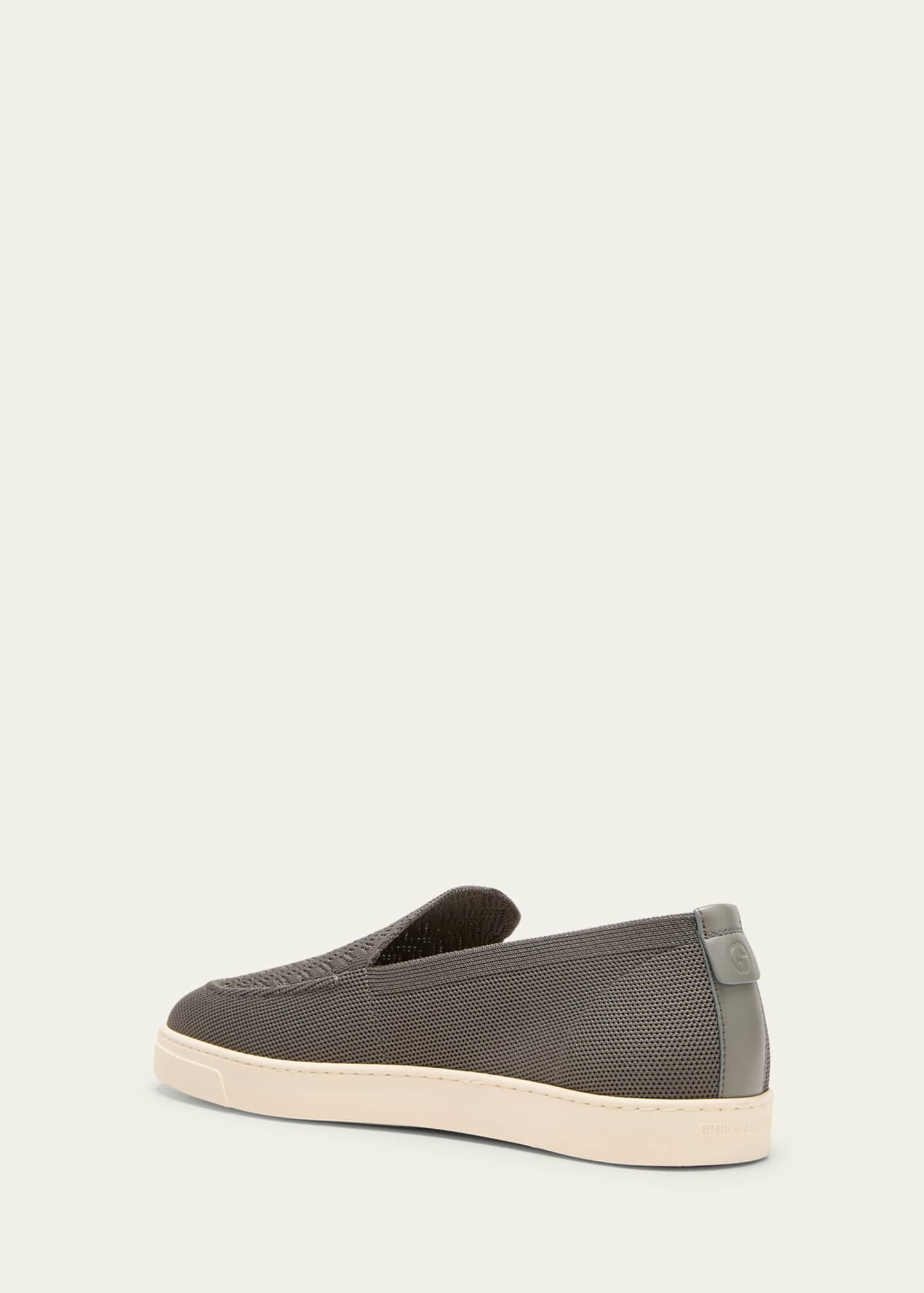 Giorgio Armani Men's Divo Knit Slip-On Sneakers Image 2 of 3