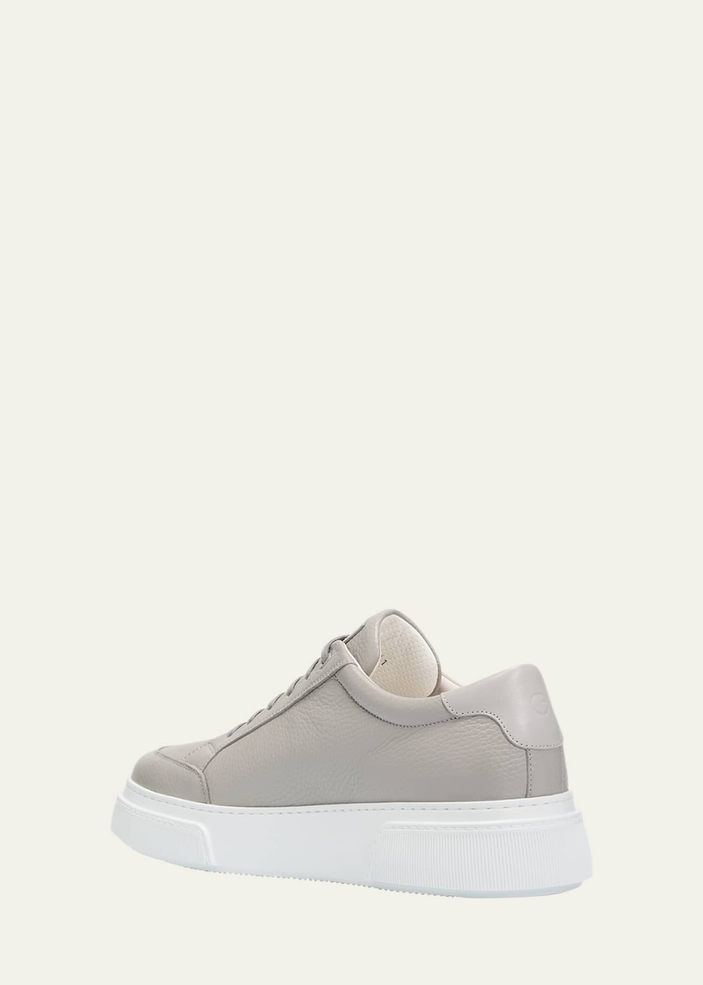 Giorgio Armani Men s Deerskin Leather Low Top Sneakers Bergdorf Goodman