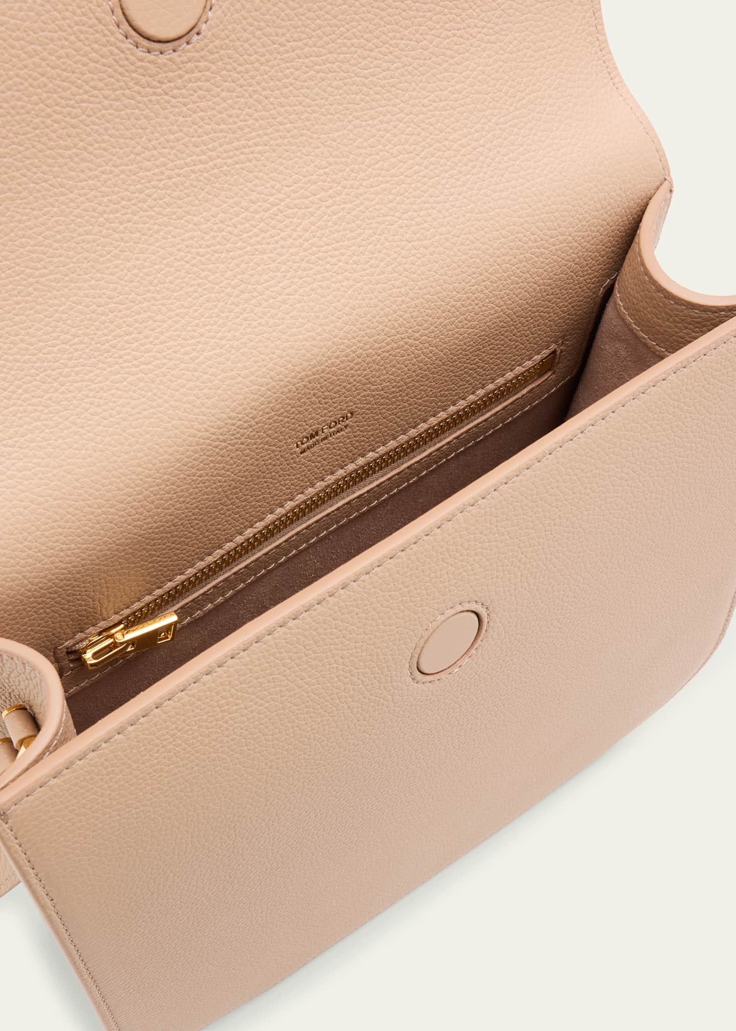 TOM FORD Tara Medium Crossbody in Grained Leather with Leather Strap Image 4 of 6