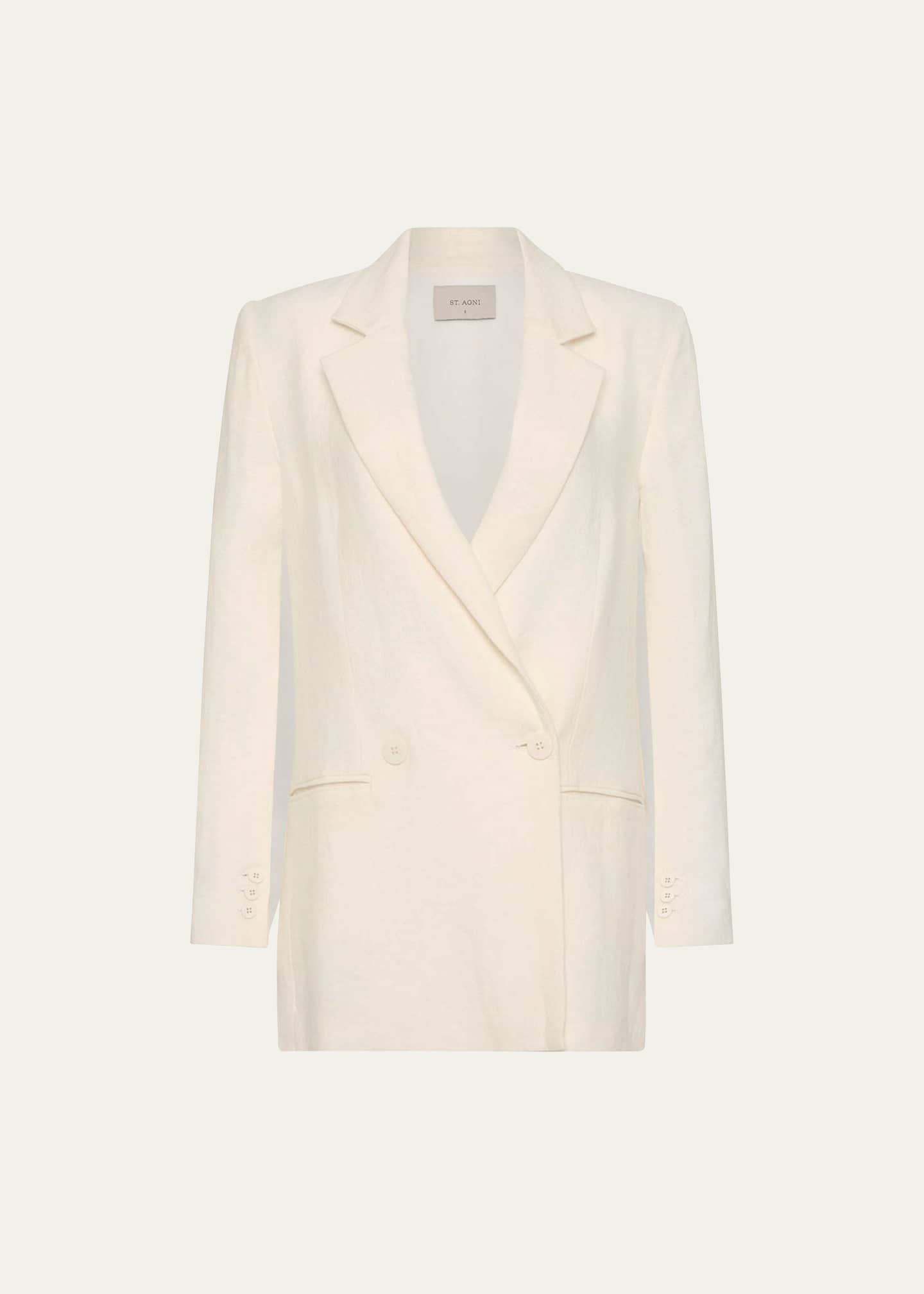 White split sleeve outlet blazer