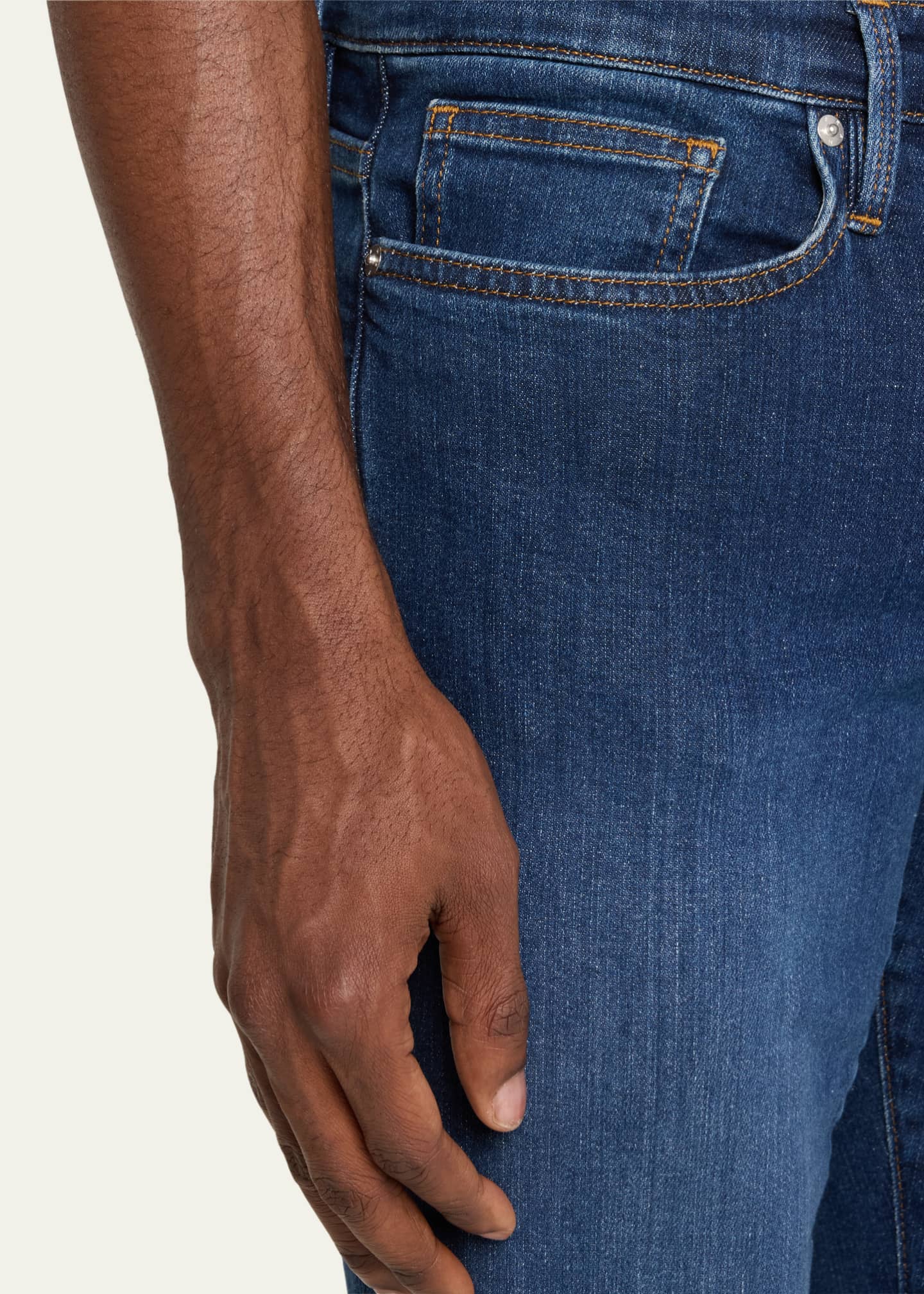 FRAME Men's L'Homme Super Stretch Slim-Fit Denim Jeans Image 5 of 5