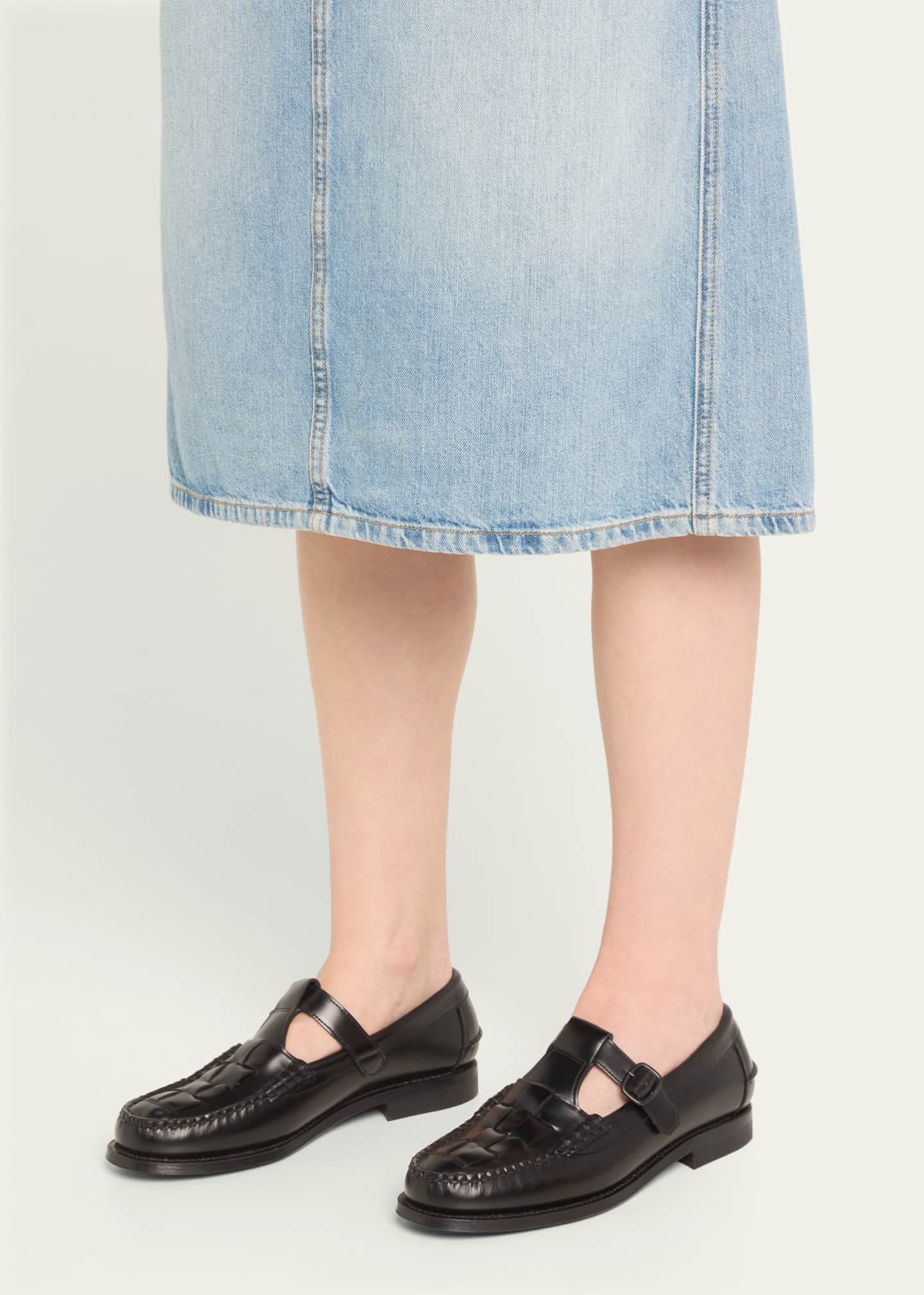 HEREU Soller Sport Mary Jane Leather Loafers Image 2 of 5