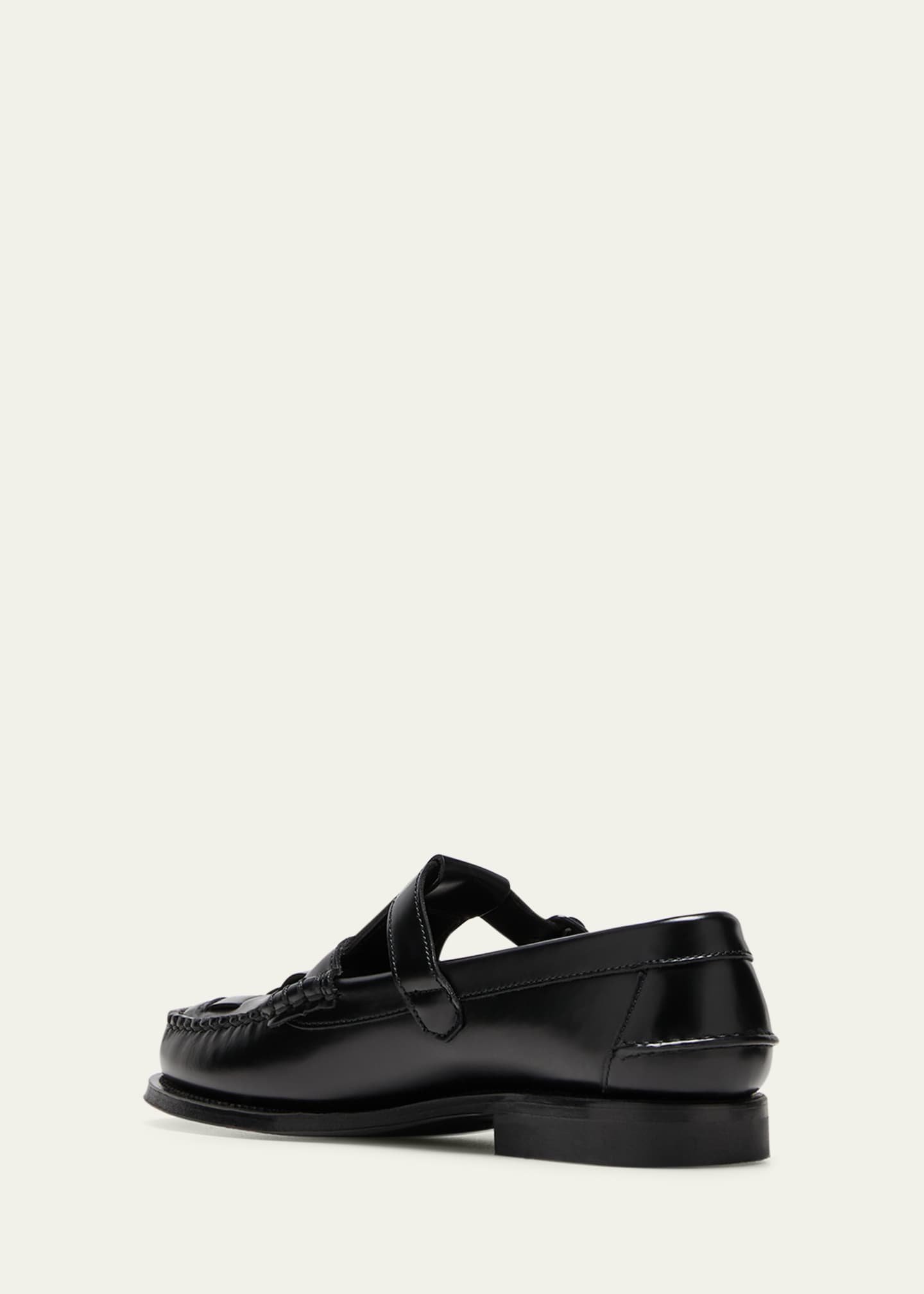 HEREU Soller Sport Mary Jane Leather Loafers Image 4 of 5