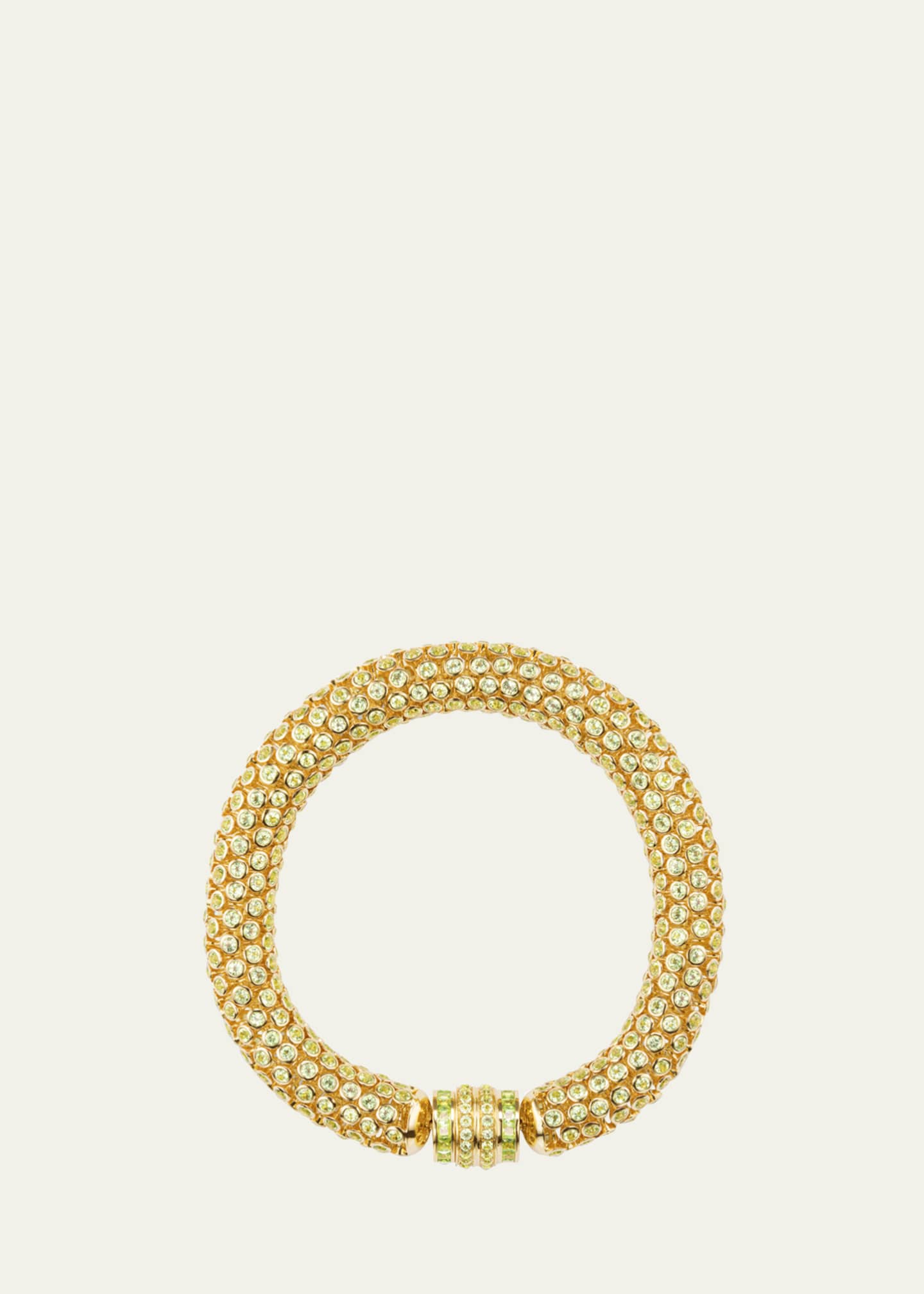 Gemella Jewels 18K Yellow Gold Dancing Queen Peridot Bracelet