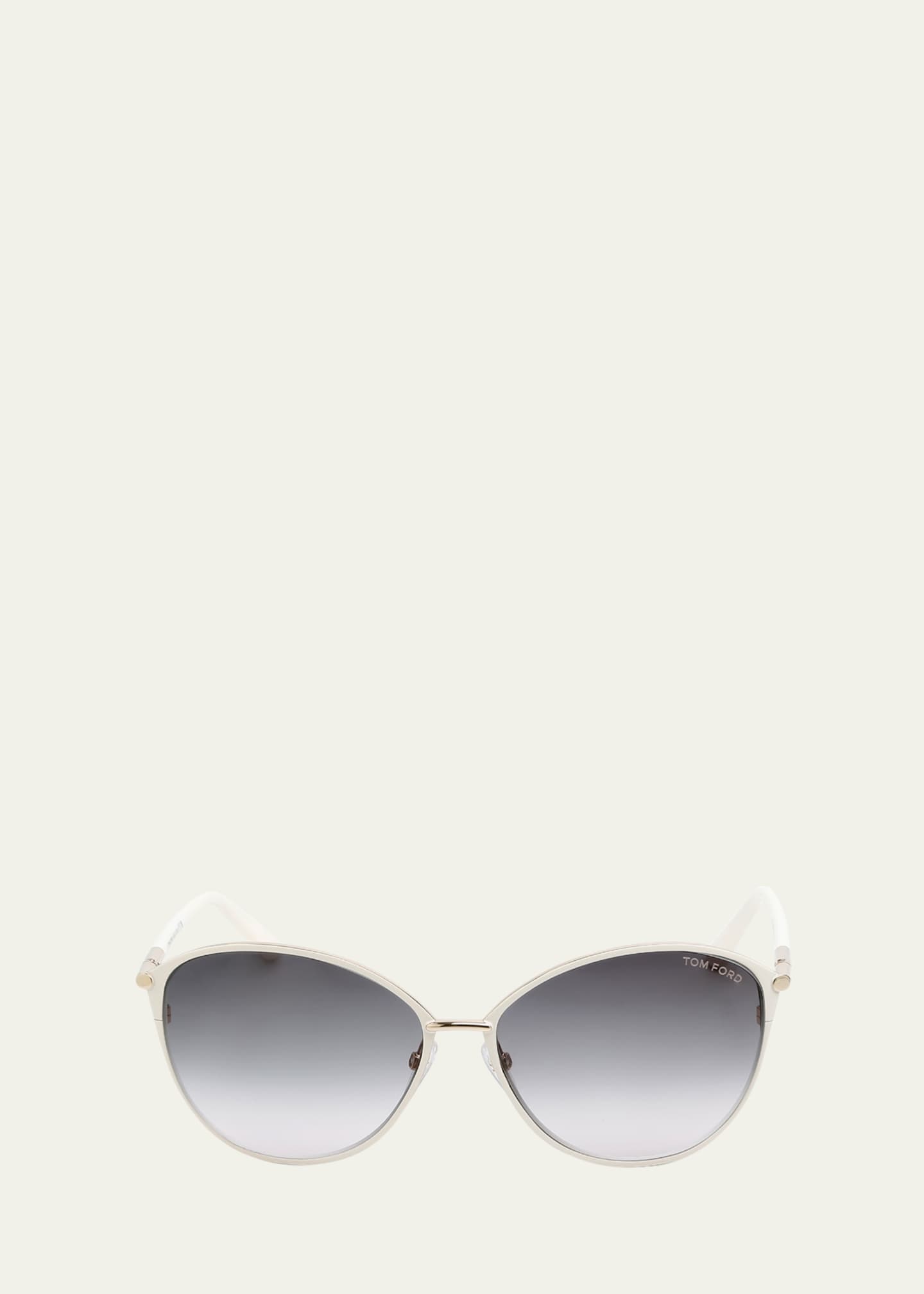 Tom ford round gradient metal sunglasses hotsell