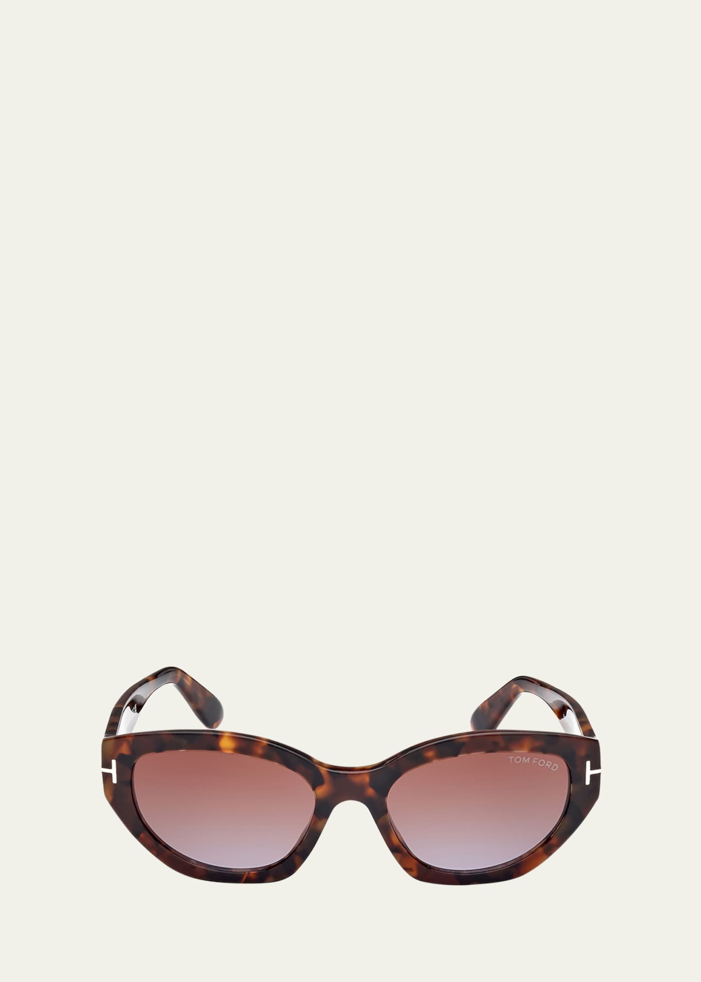 TOM FORD Signature T Acetate Cat-Eye Sunglasses - Bergdorf Goodman