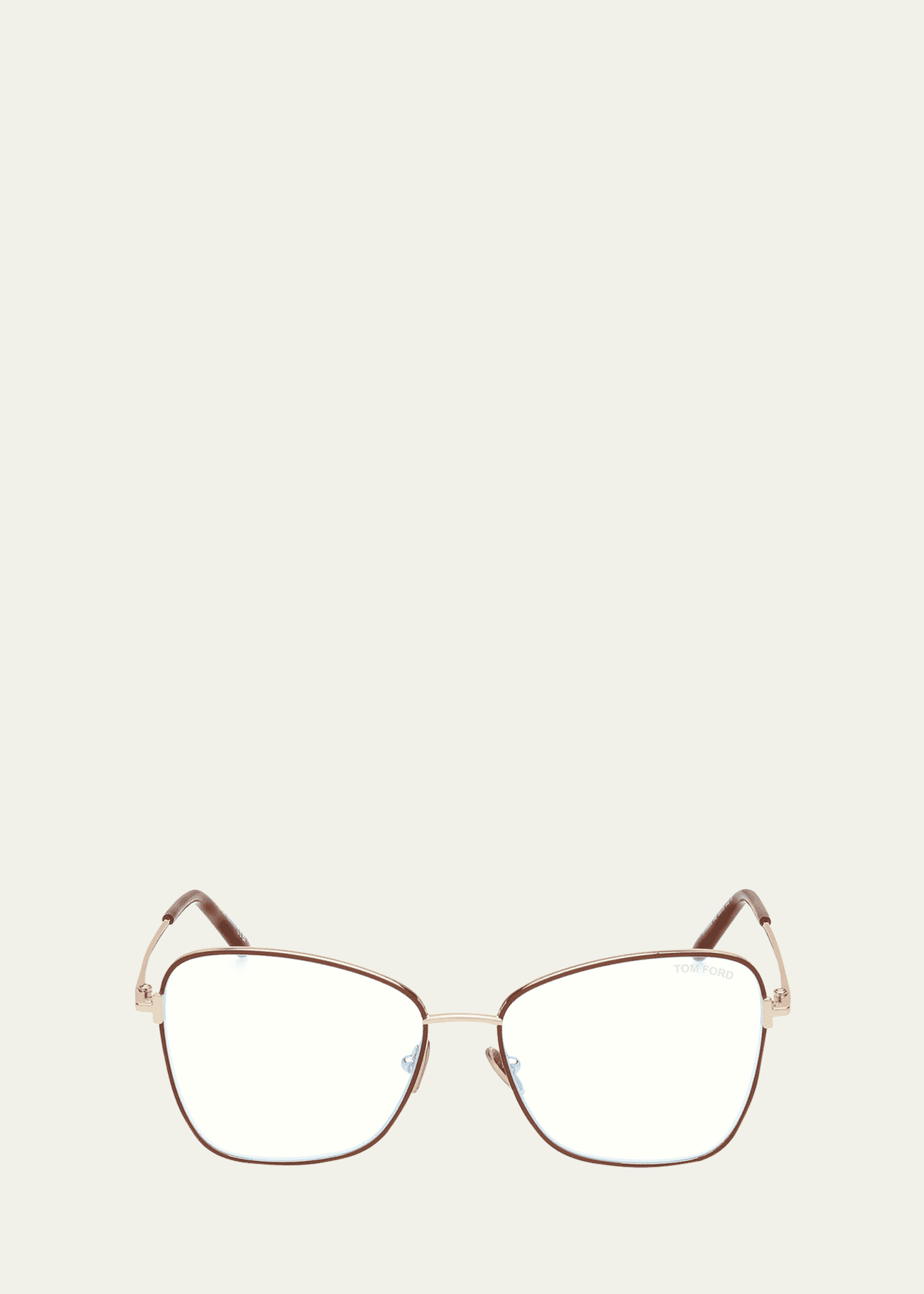 TOM FORD Blue Filtering Metal Acetate Butterfly Glasses Bergdorf Goodman